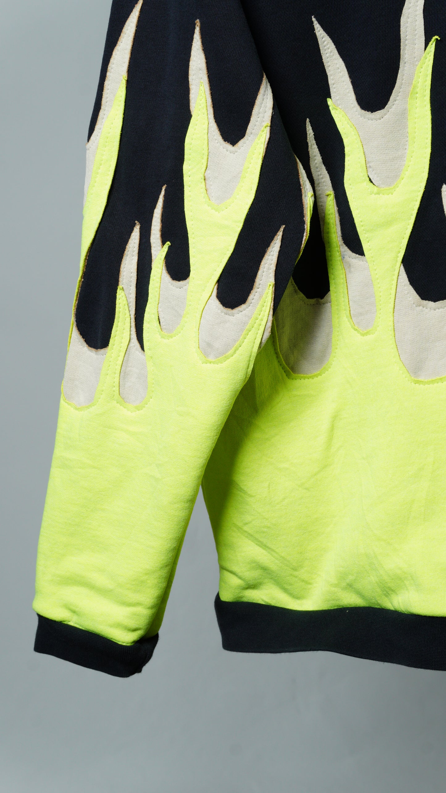 Upcycled Flame Sweatshirt Size M/L