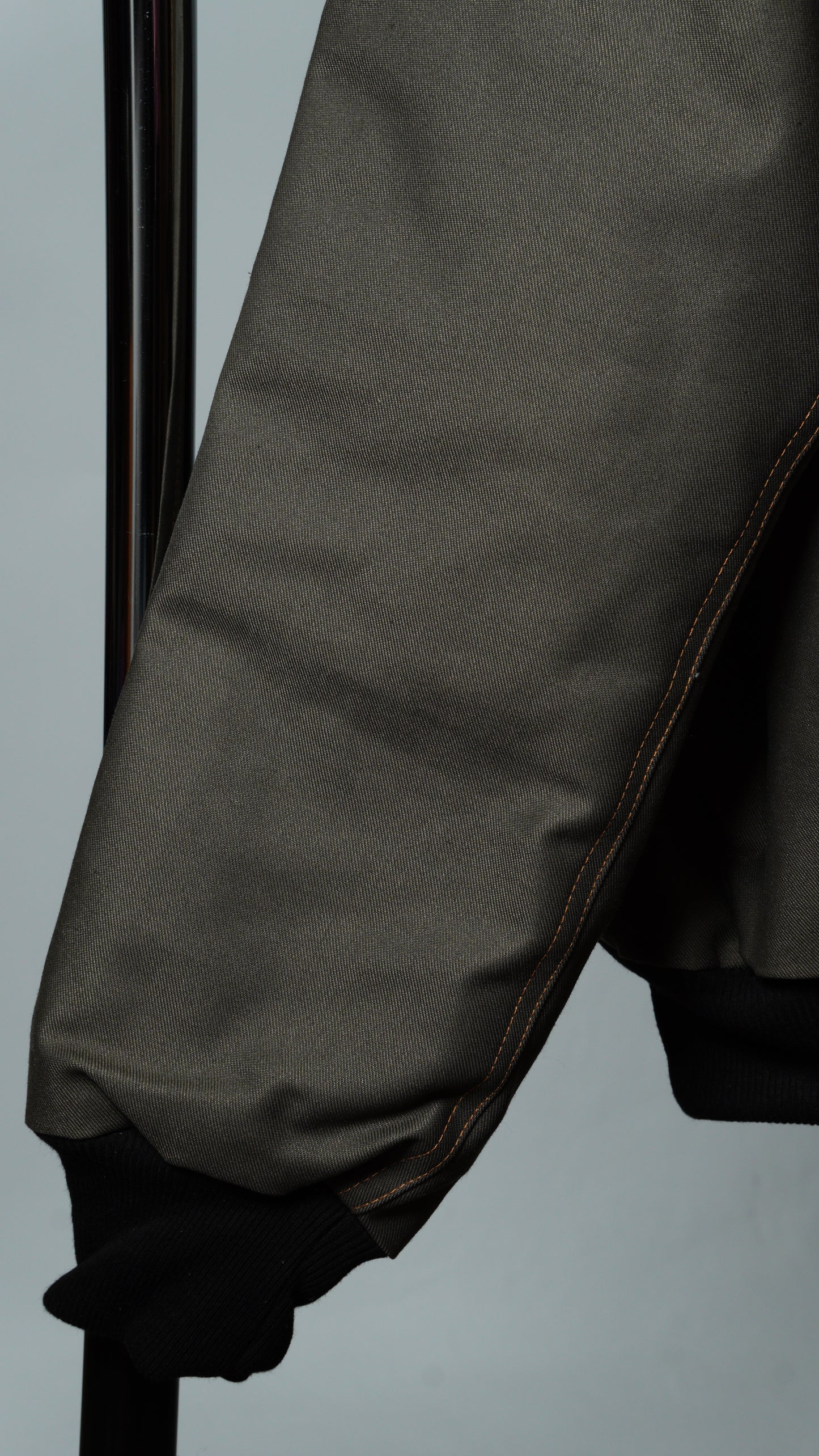 Black & Gray Colorblock Workwear Jacket
