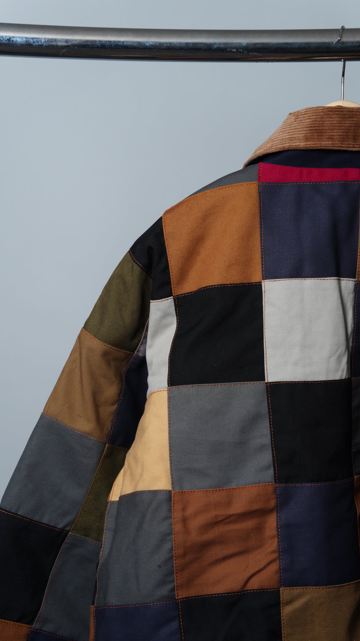 Checkered Patchwork Jacket Size M