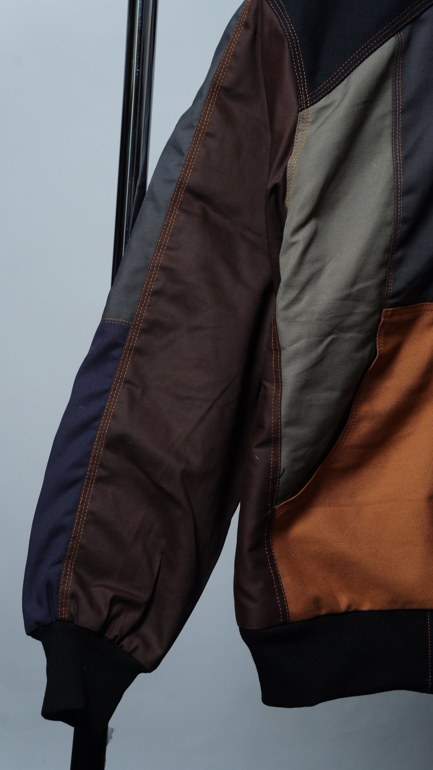 Workwear Colorblock Hooded Jacket Size L