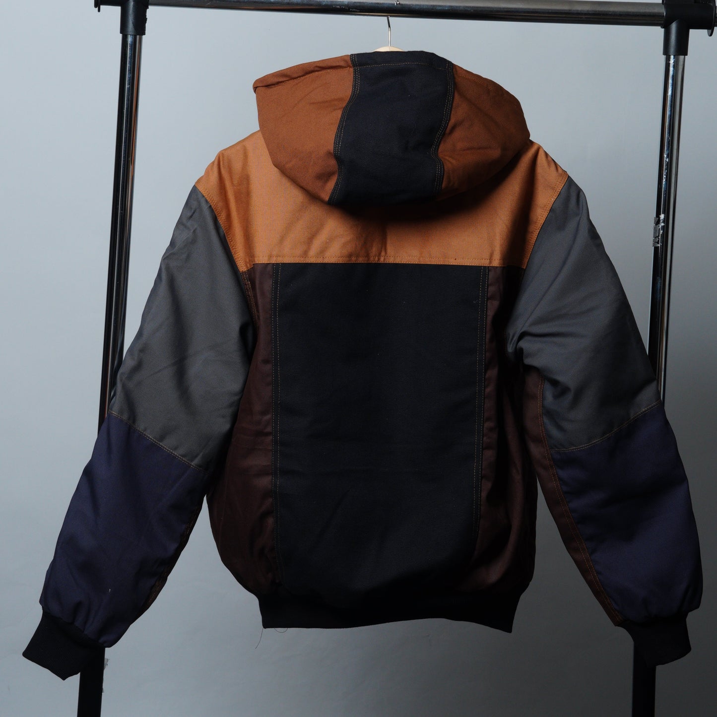 Workwear Colorblock Hooded Jacket Size L