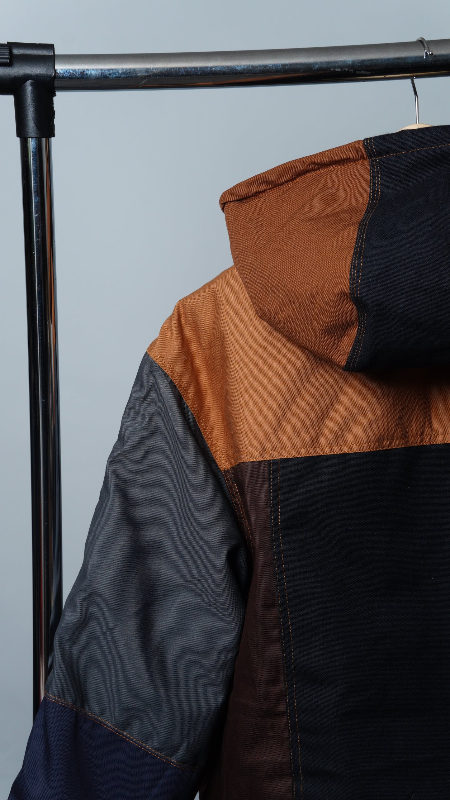Workwear Colorblock Hooded Jacket Size L