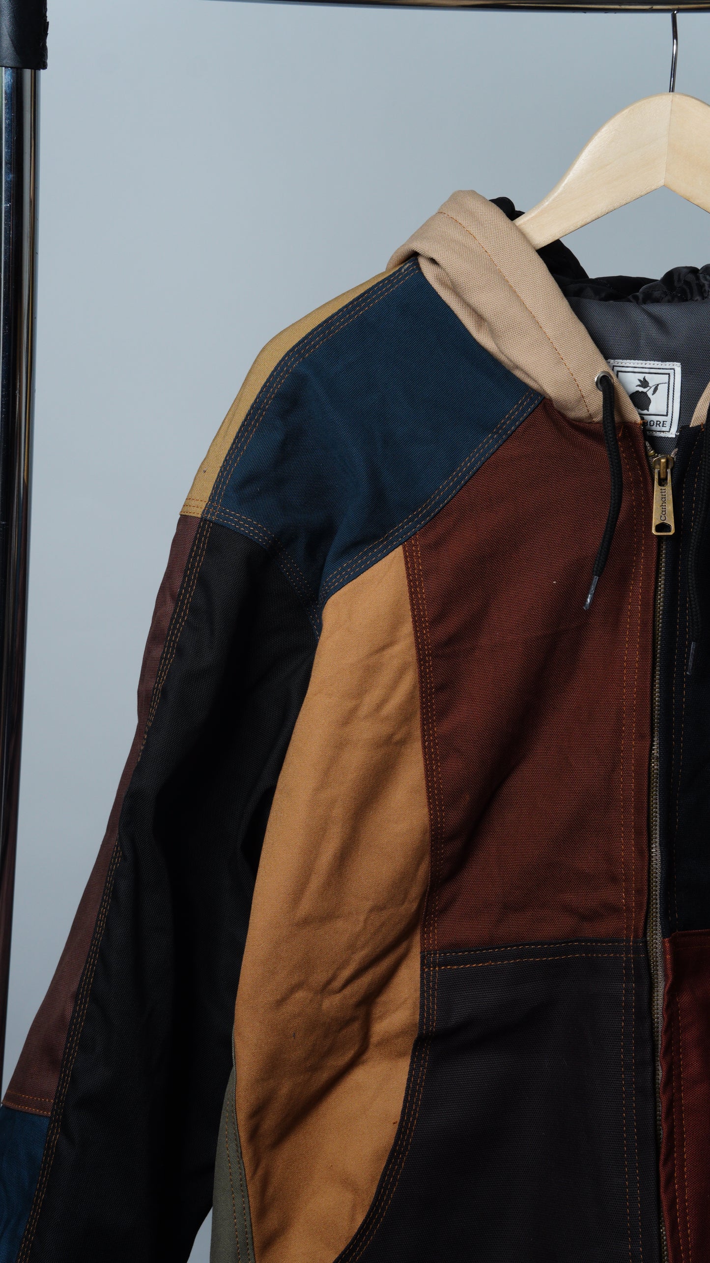 Workwear Colorblock Hooded Jacket Size 2XL