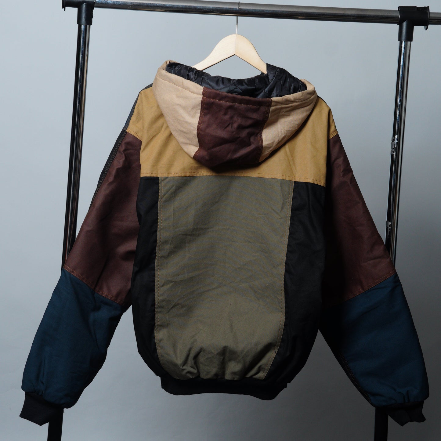 Workwear Colorblock Hooded Jacket Size 2XL