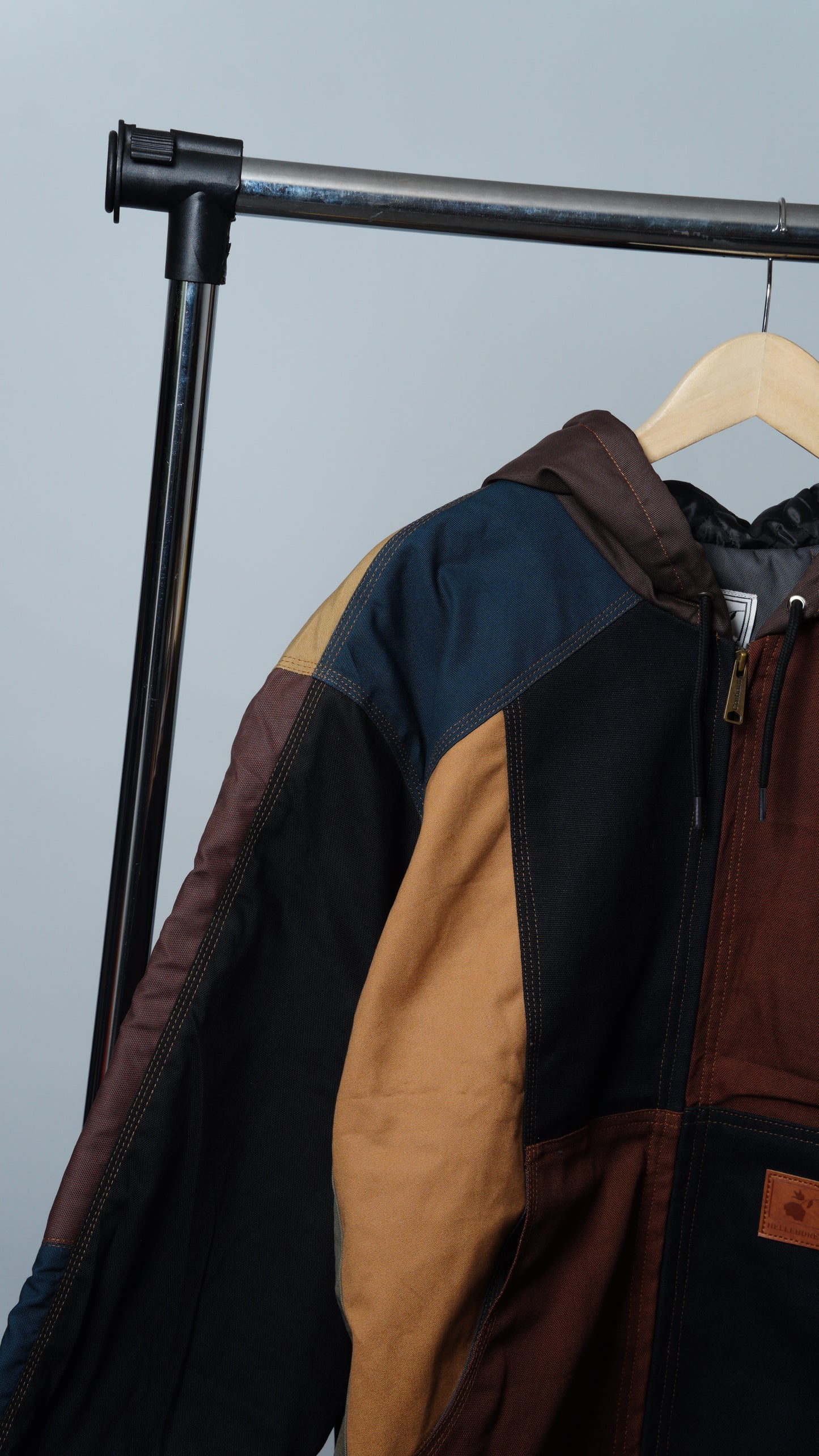 Workwear Colorblock Hooded Jacket Size 2XL