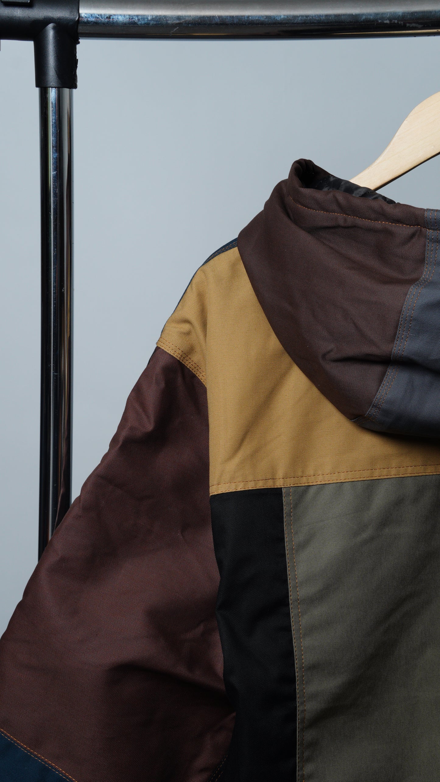Workwear Colorblock Hooded Jacket Size 2XL