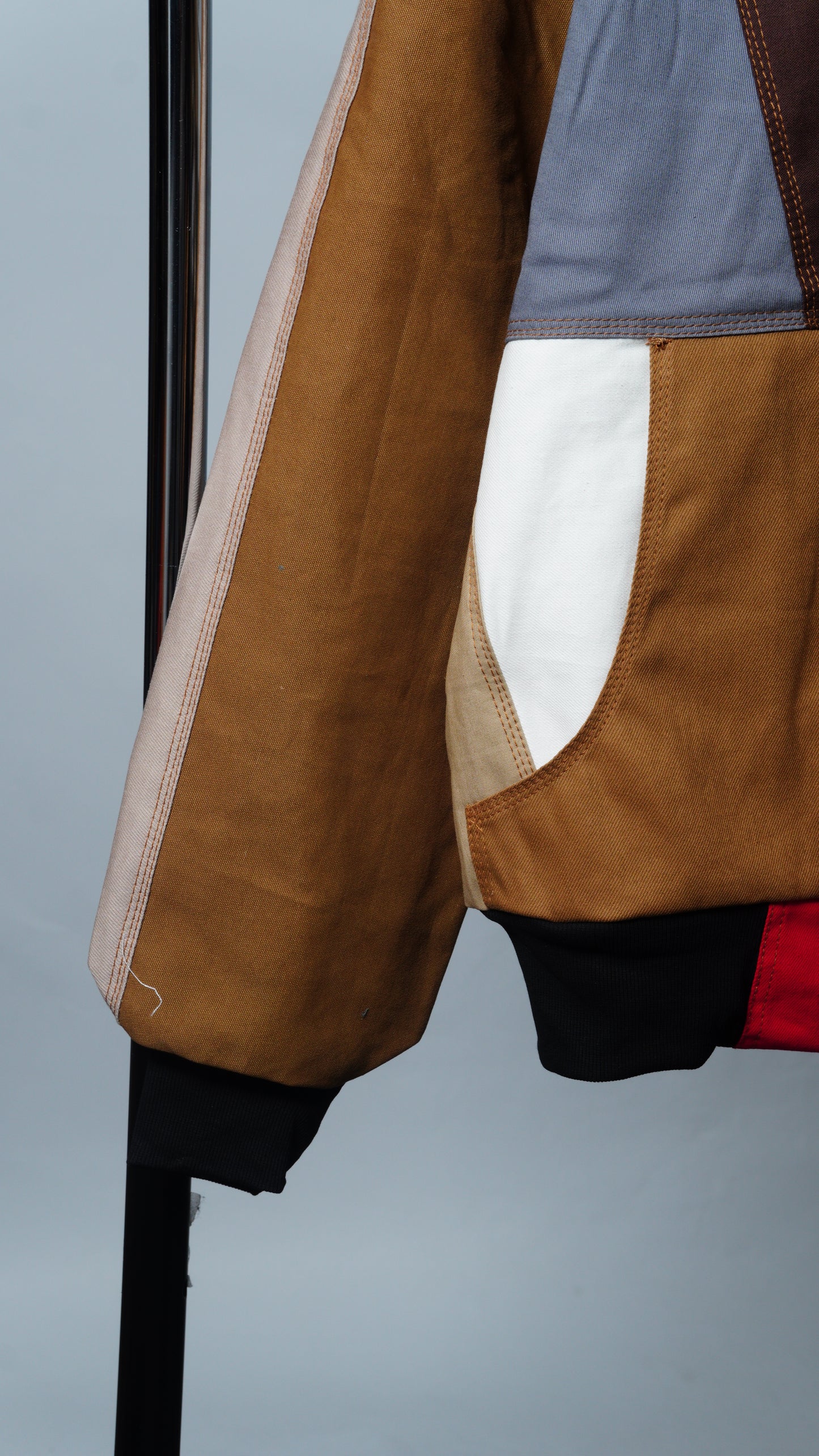 Workwear Colorblock Geometric Jacket Size L