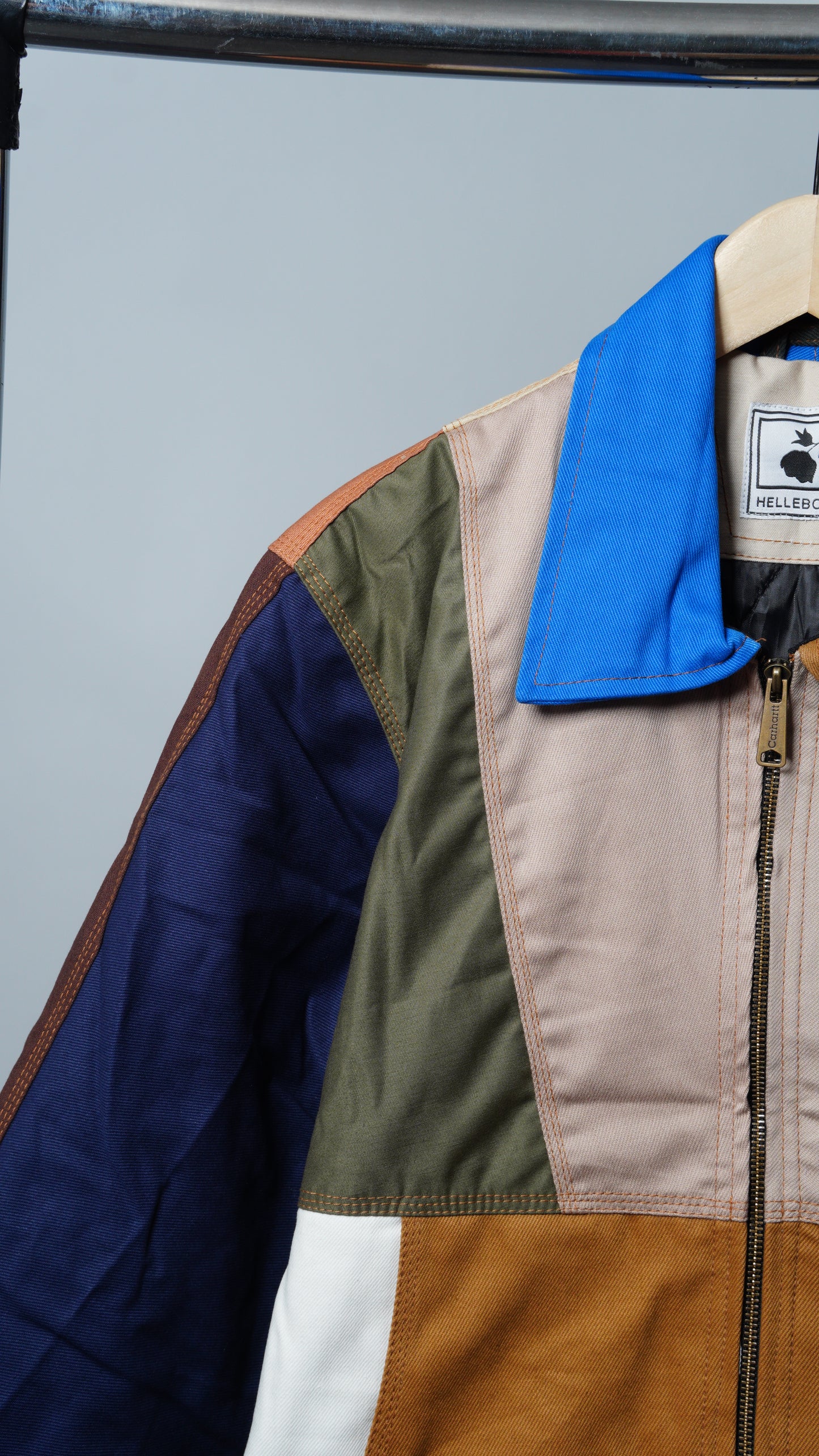 Workwear Colorblock Geometric Jacket Size L