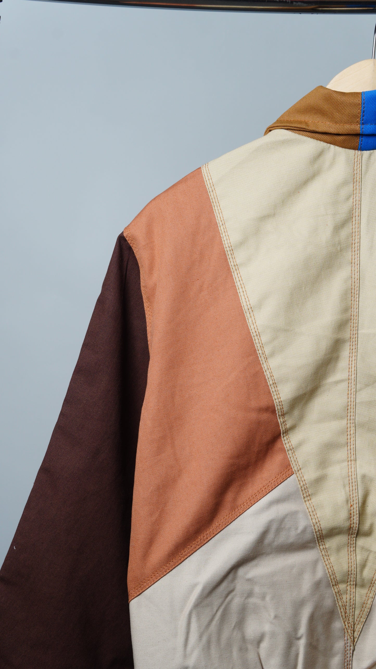 Workwear Colorblock Geometric Jacket Size L