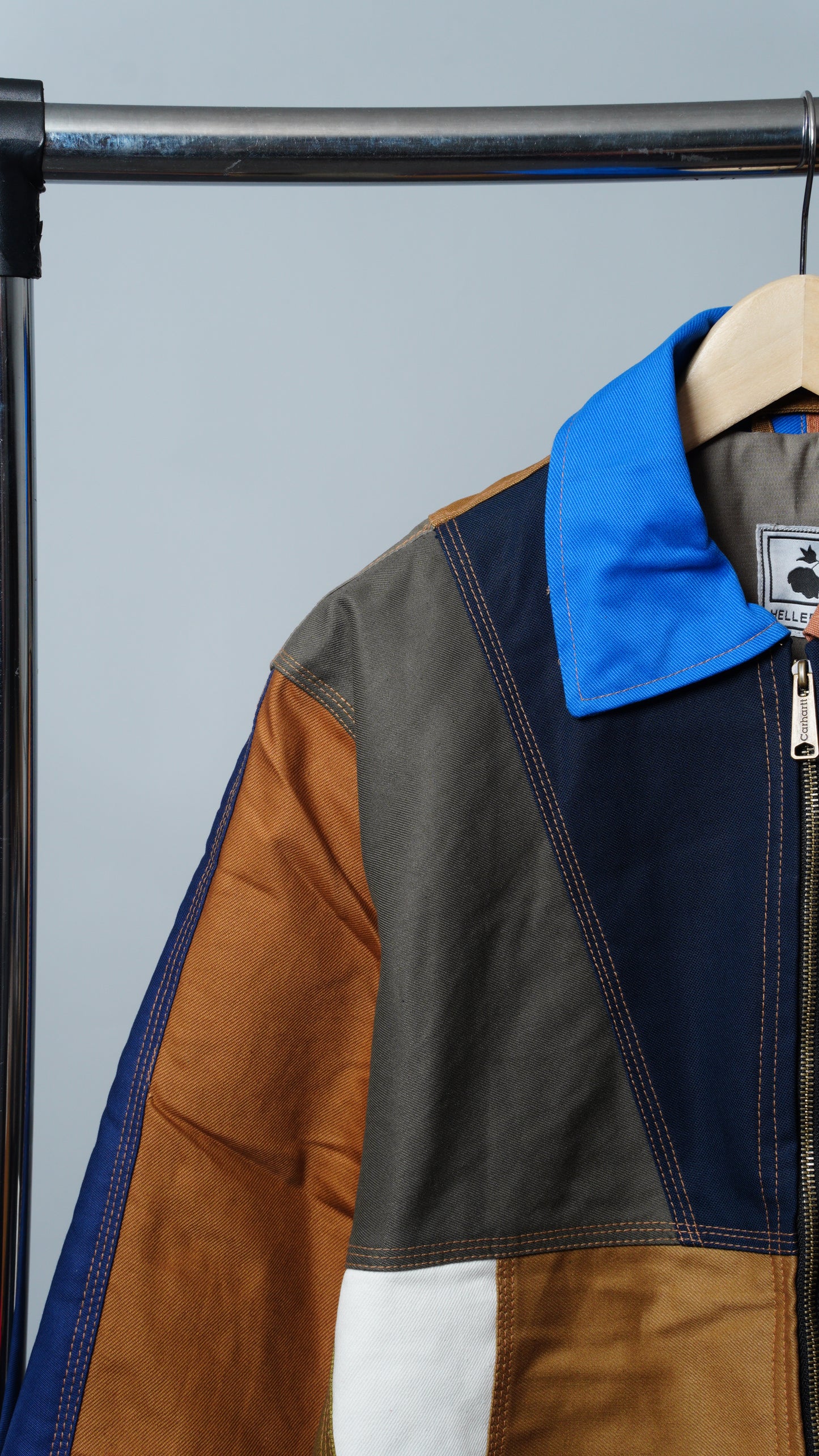 Workwear Colorblock Geometric Jacket Size M