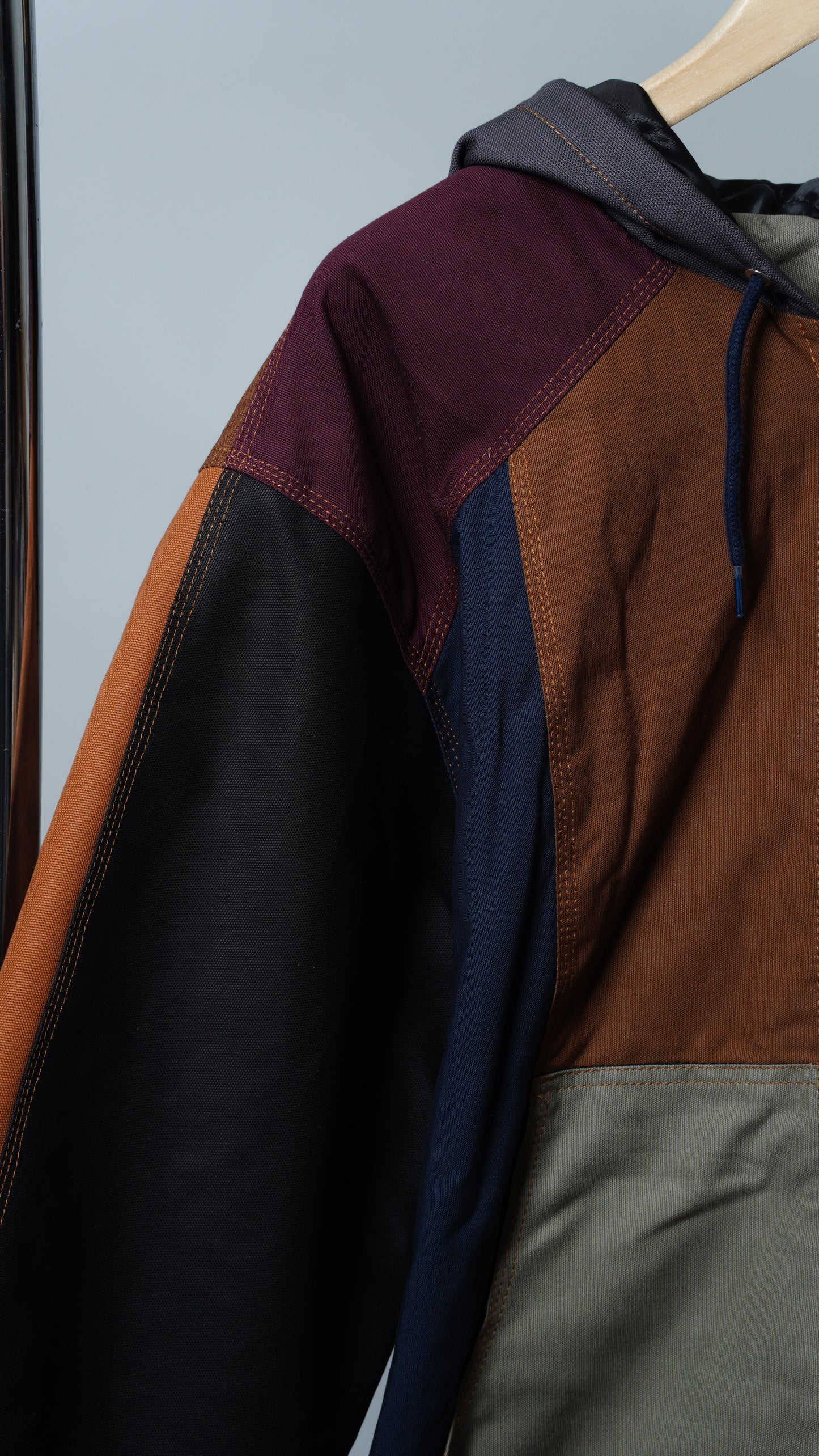 Workwear Colorblock Hooded Jacket Size 2XL