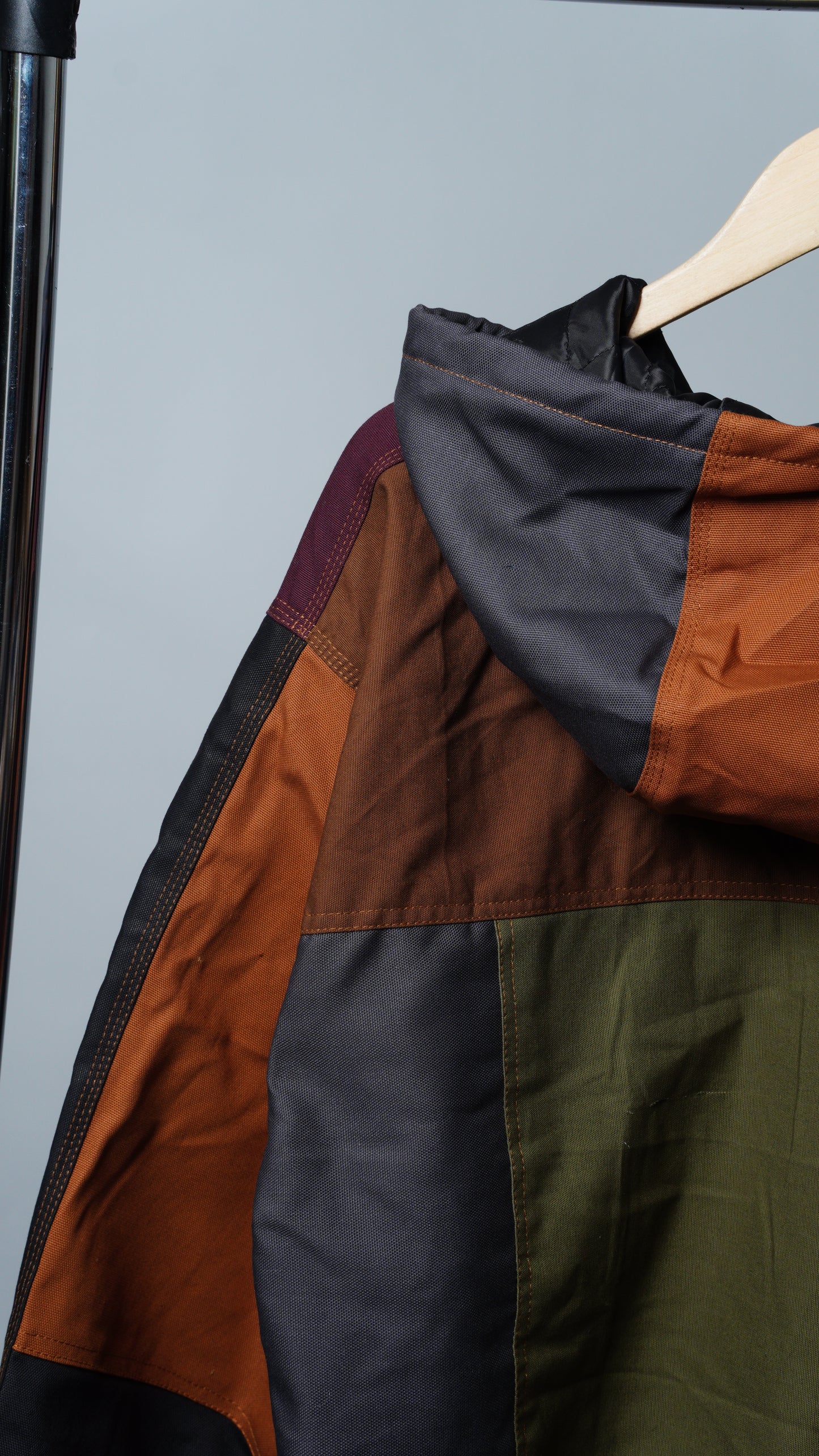 Workwear Colorblock Hooded Jacket Size 2XL