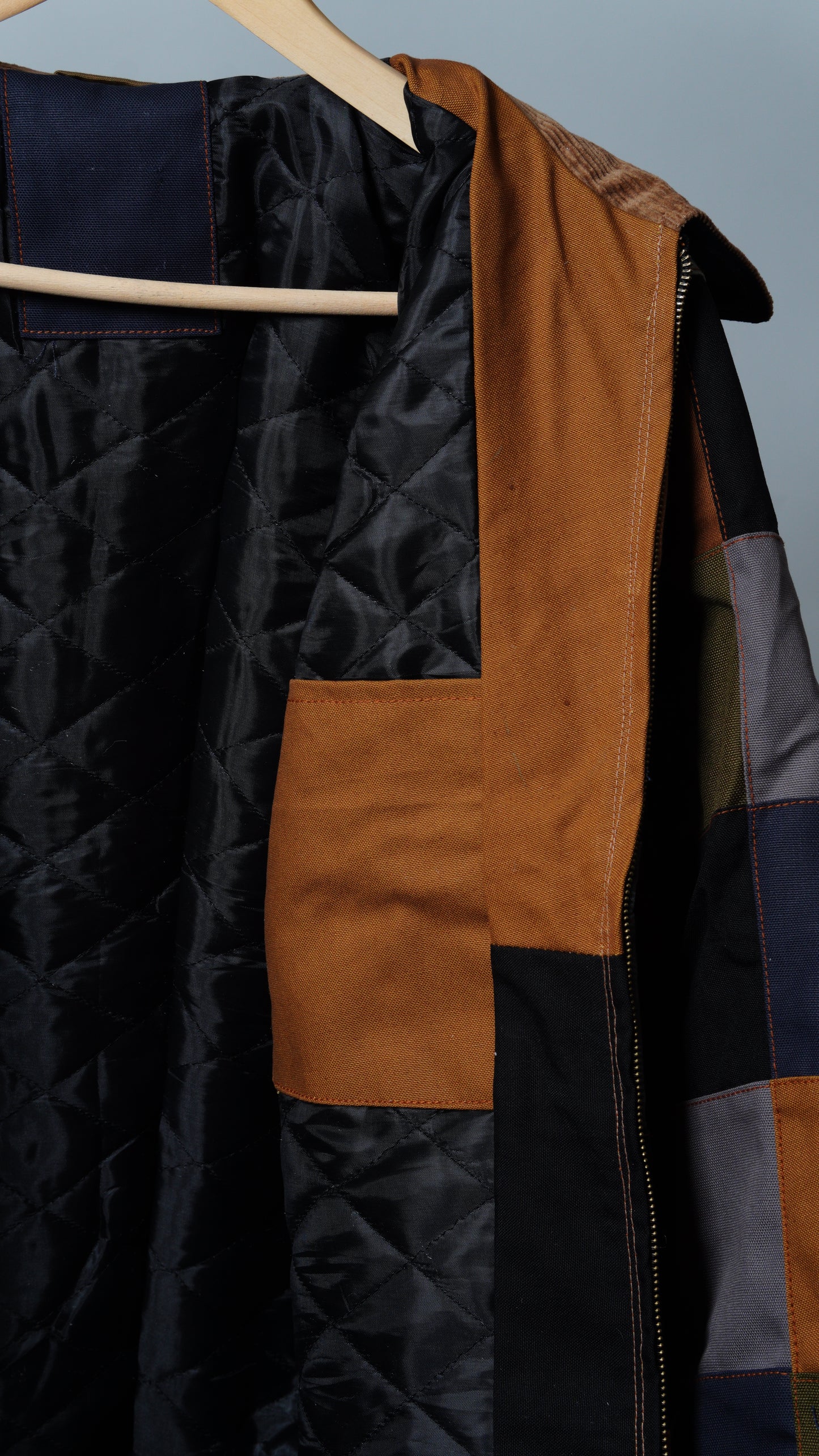 Checkered Patchwork Jacket Size M