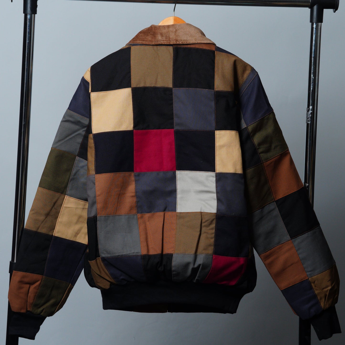 Checkered Patchwork Jacket Size M