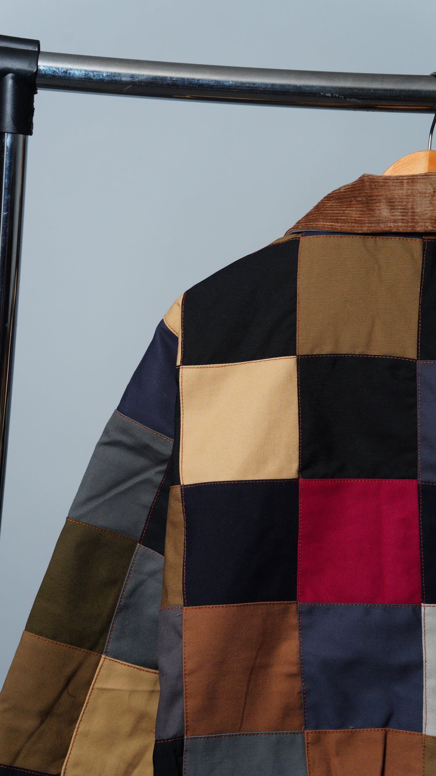Checkered Patchwork Jacket Size M