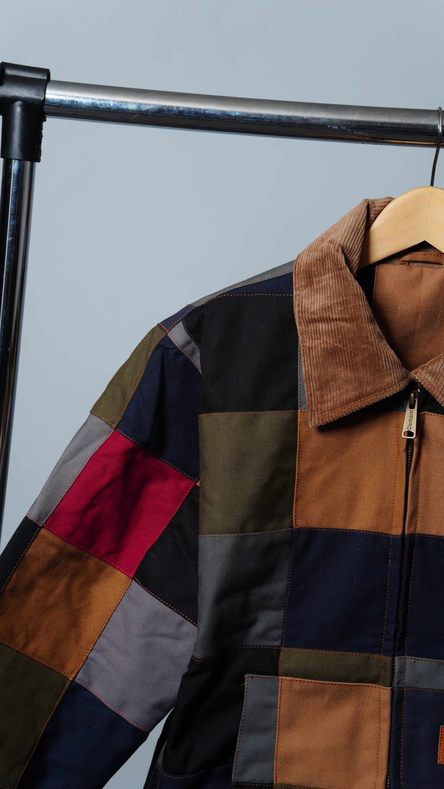 Checkered Patchwork Jacket Size M