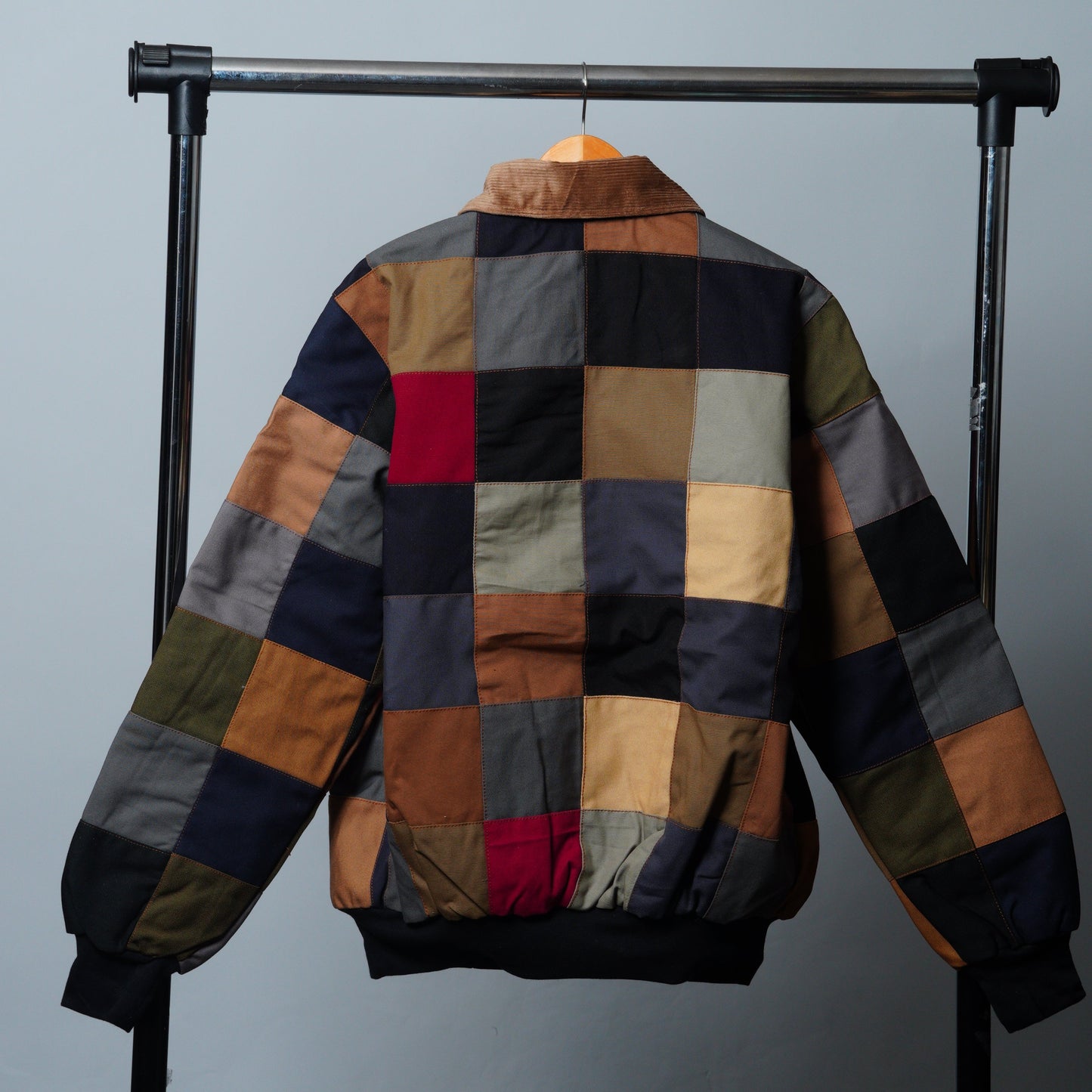 Checkered Patchwork Jacket Size M