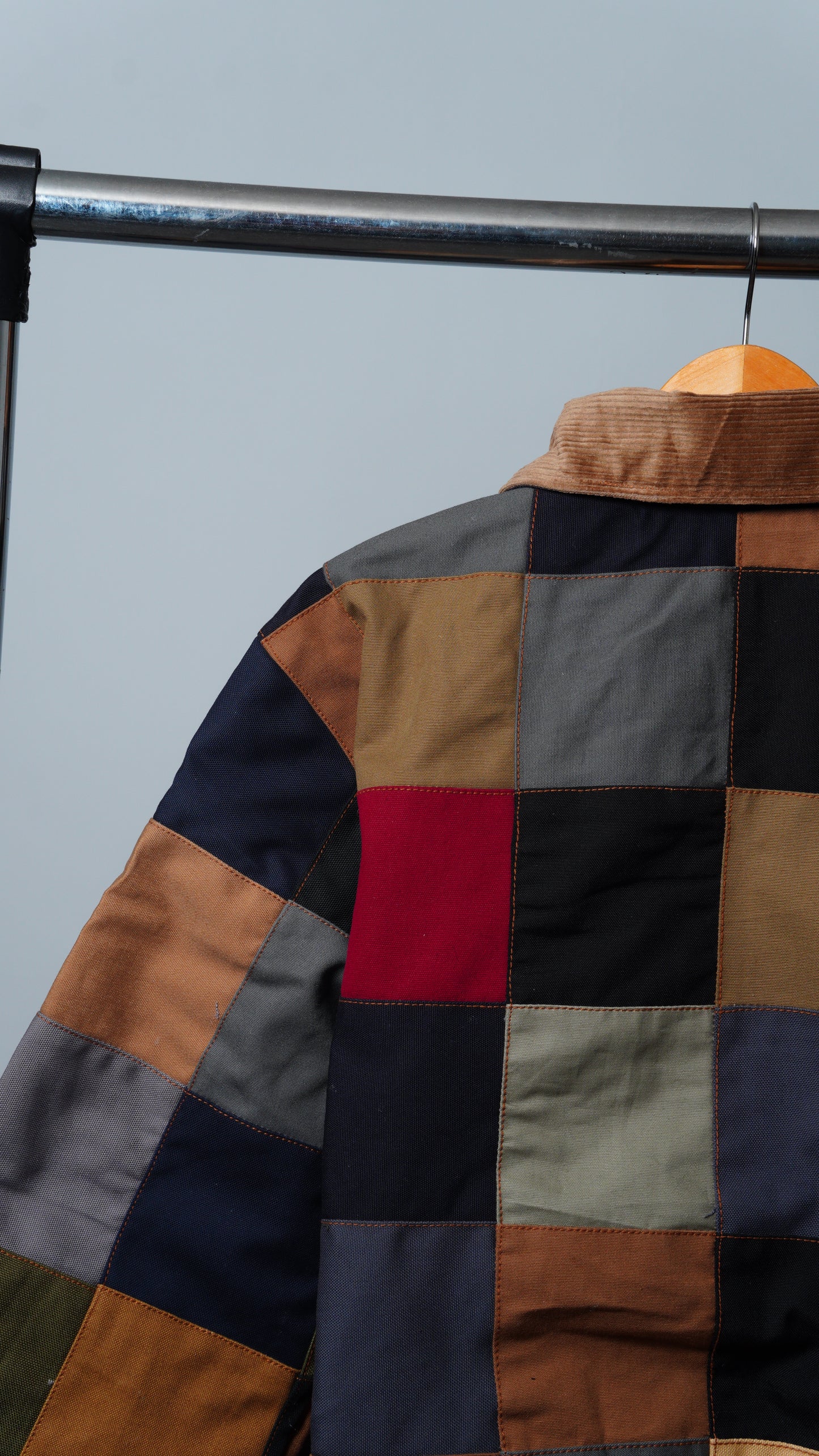 Checkered Patchwork Jacket Size M