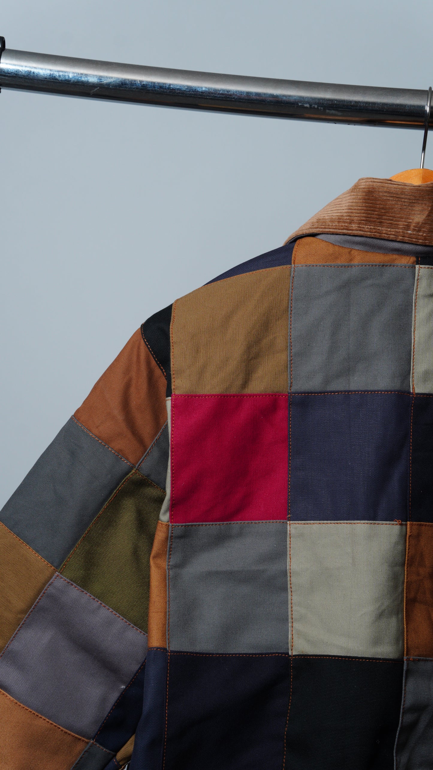 Checkered Patchwork Jacket Size M