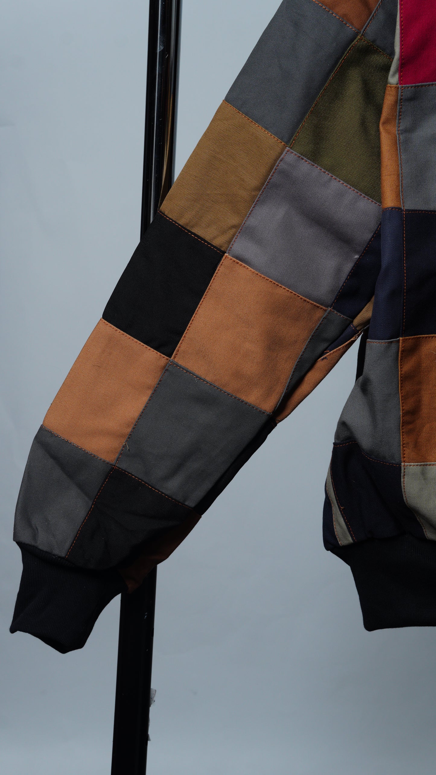 Checkered Patchwork Jacket Size M