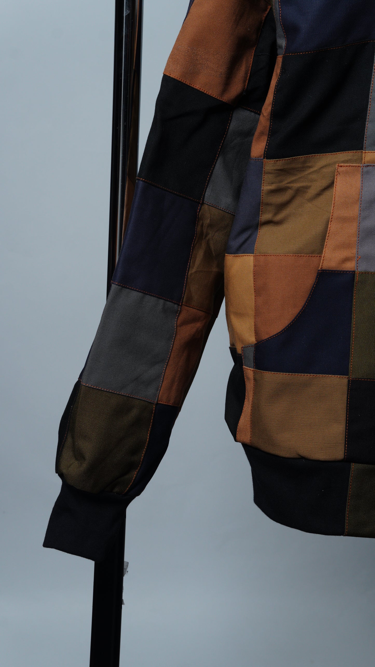 Checkered Patchwork Jacket Size M
