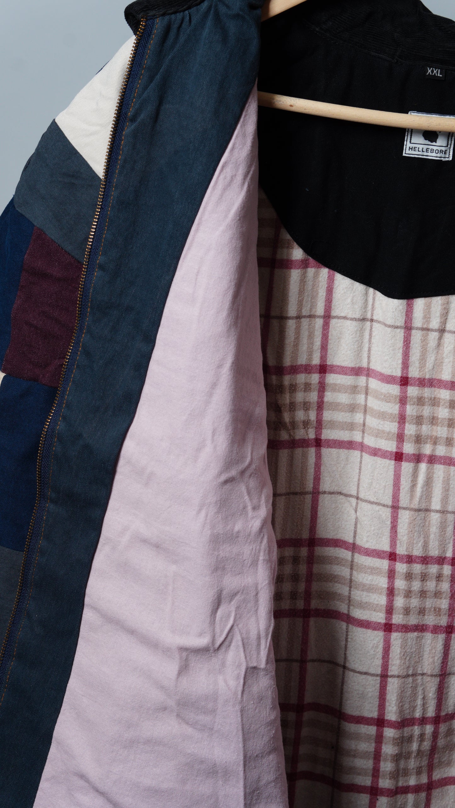 Upcycled Patchwork Jacket Size XXL