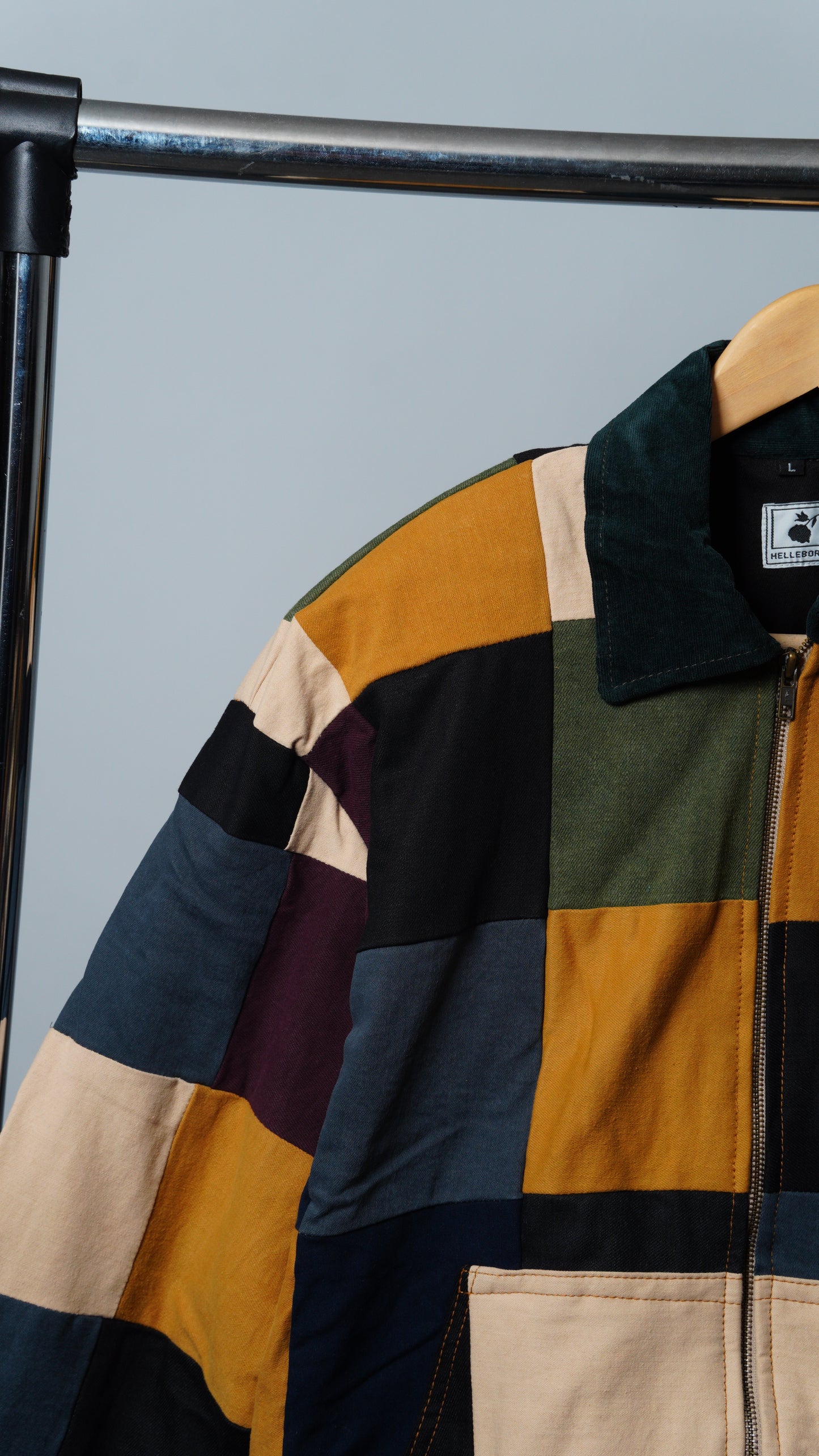 Upcycled Patchwork Jacket Size L