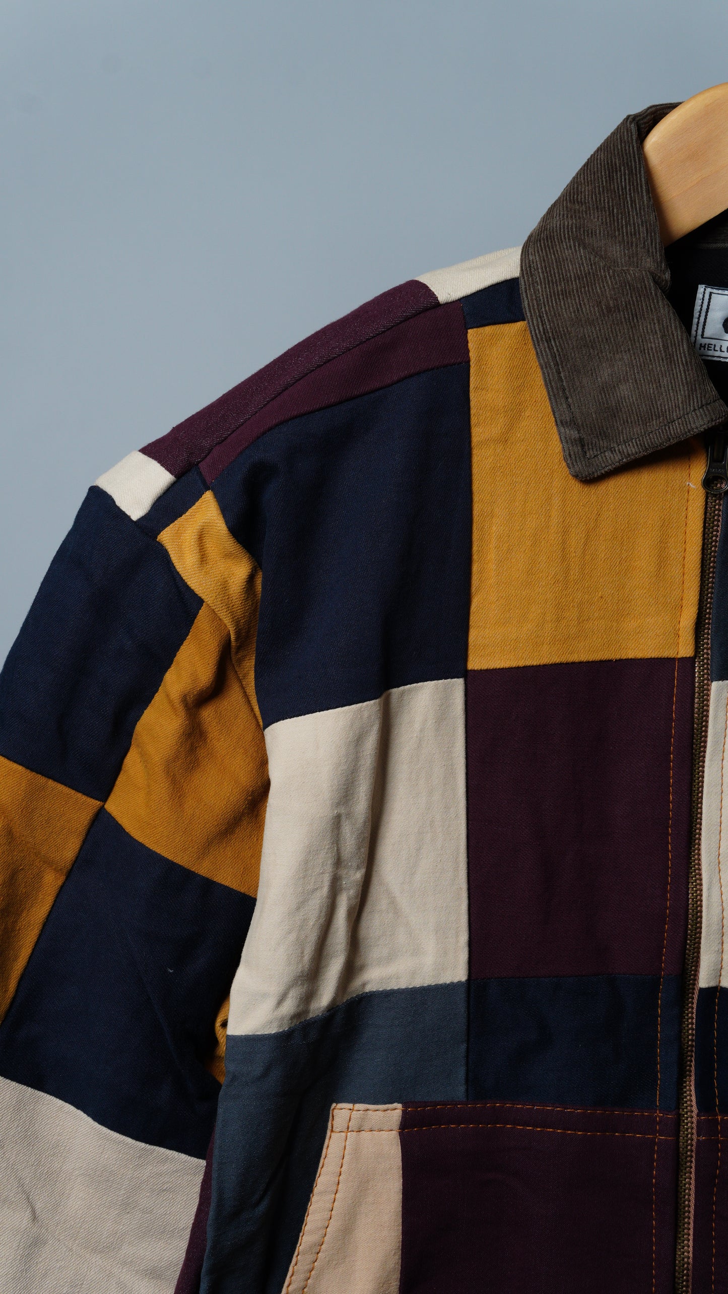 Upcycled Patchwork Jacket Size XS