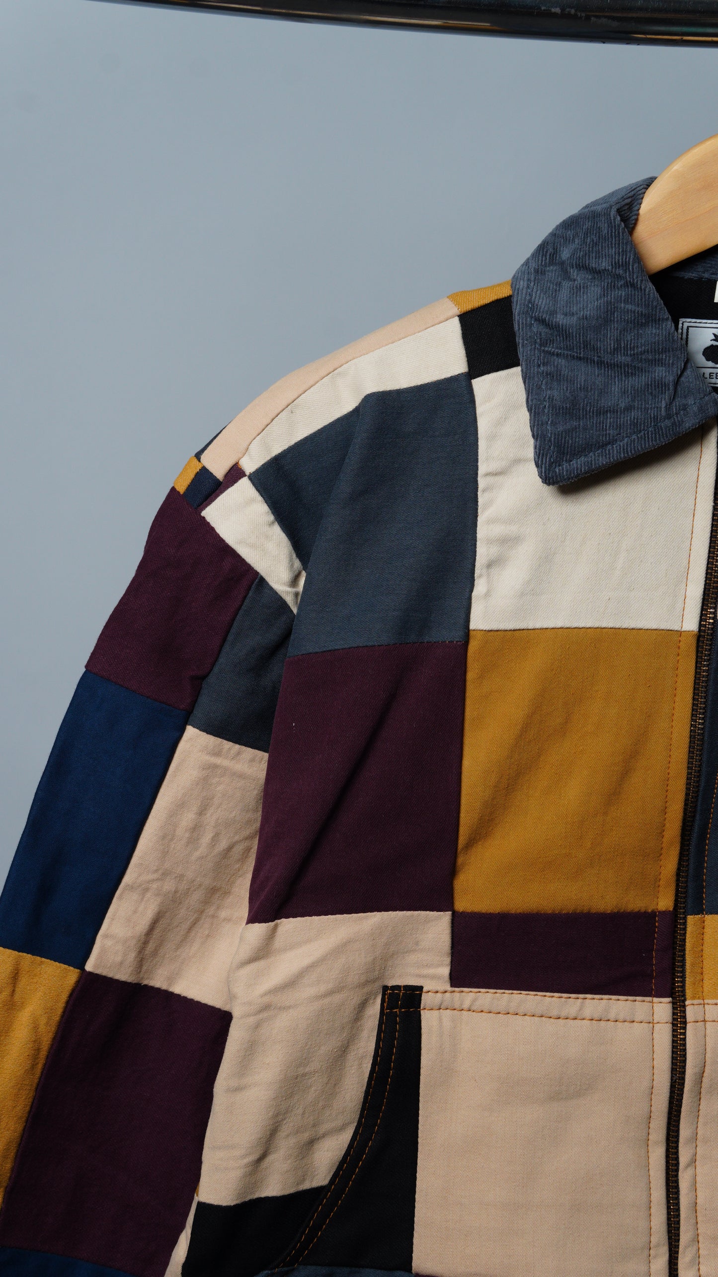Upcycled Patchwork Jacket Size XS