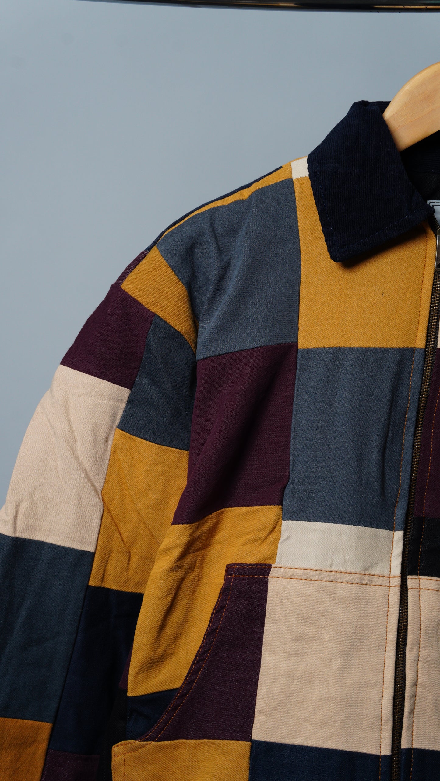 Upcycled Patchwork Jacket Size XS
