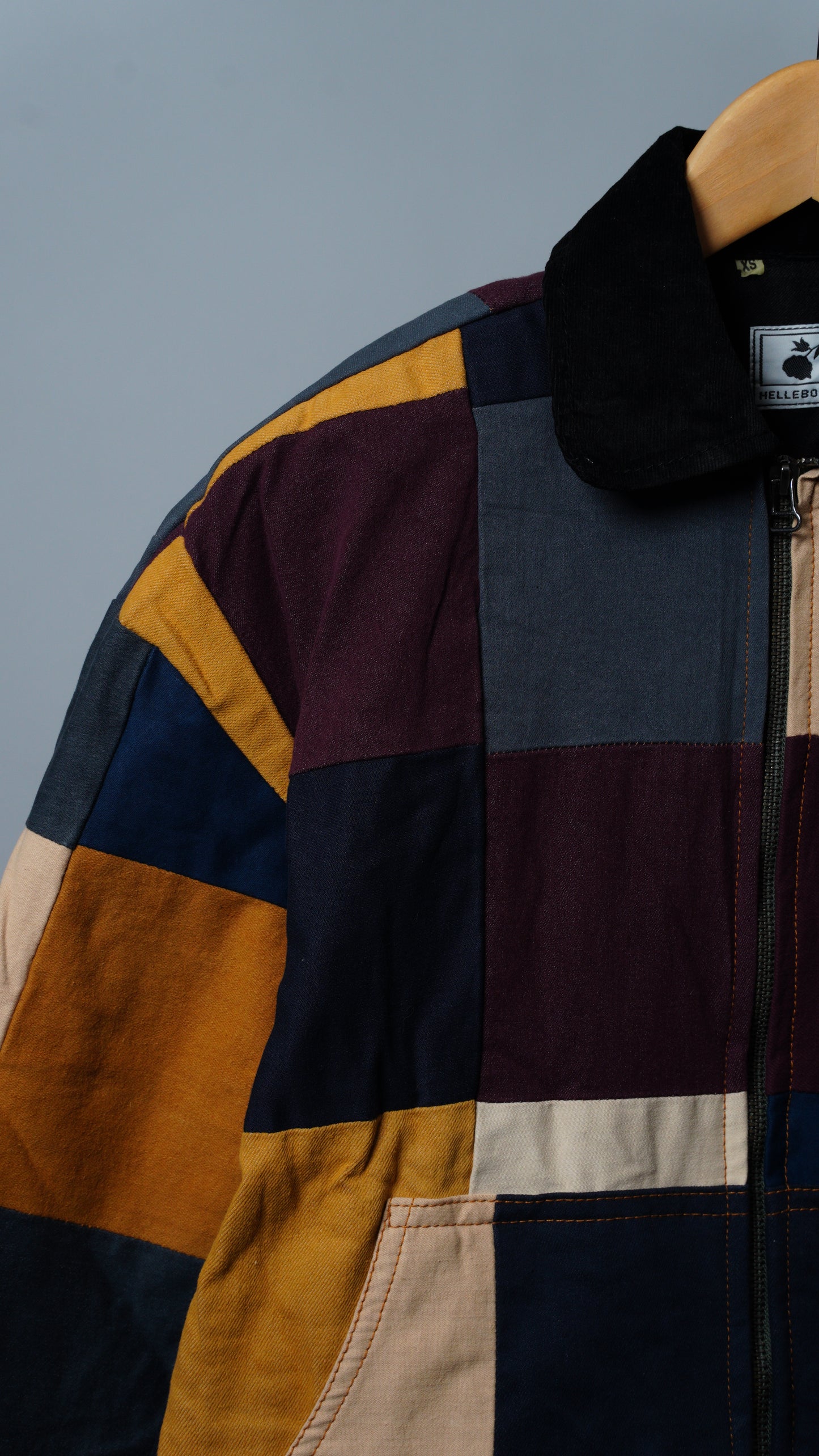 Upcycled Patchwork Jacket Size XS