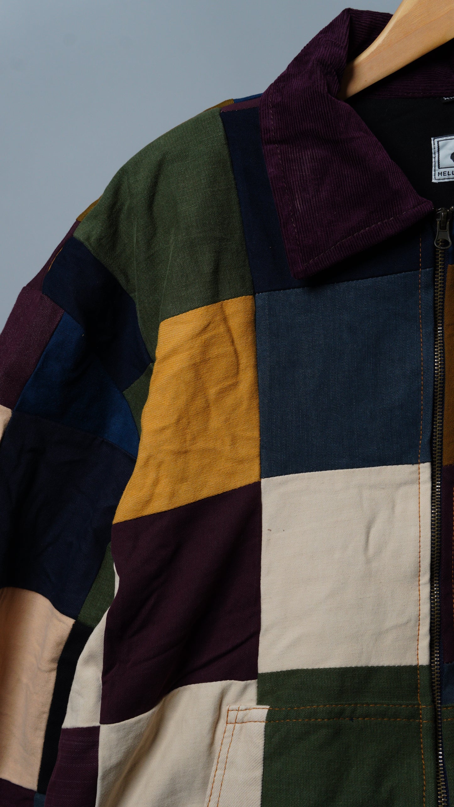 Upcycled Patchwork Jacket Size XXL