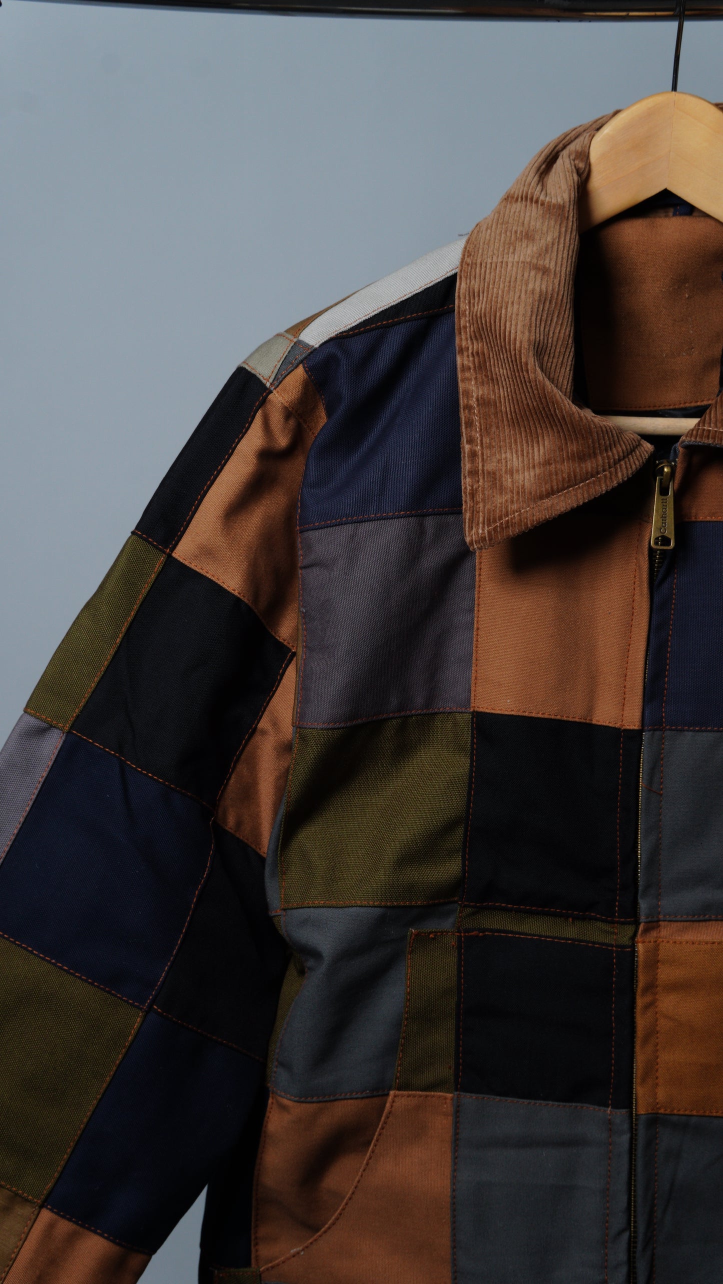 Checkered Patchwork Jacket Size M