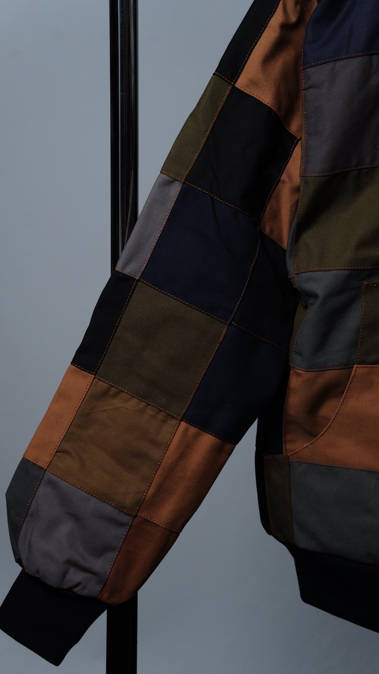 Checkered Patchwork Jacket Size M