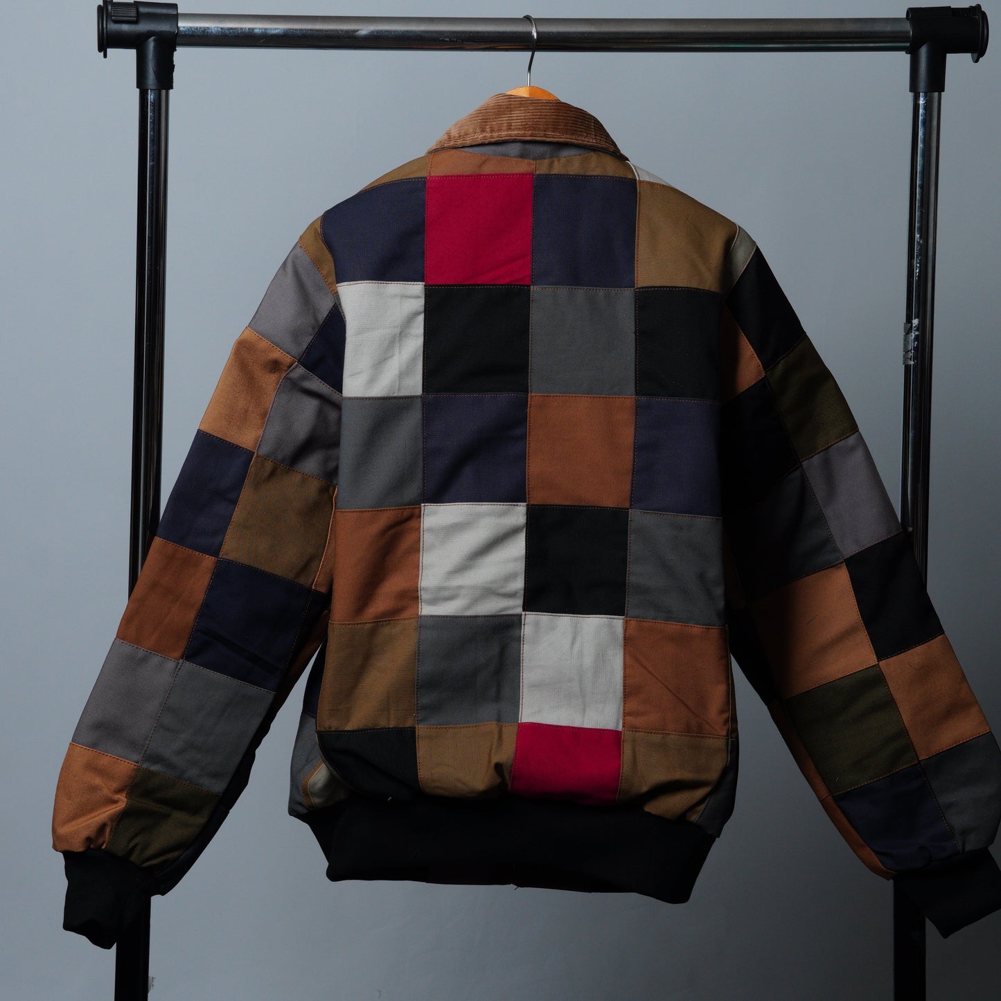 Checkered Patchwork Jacket Size M