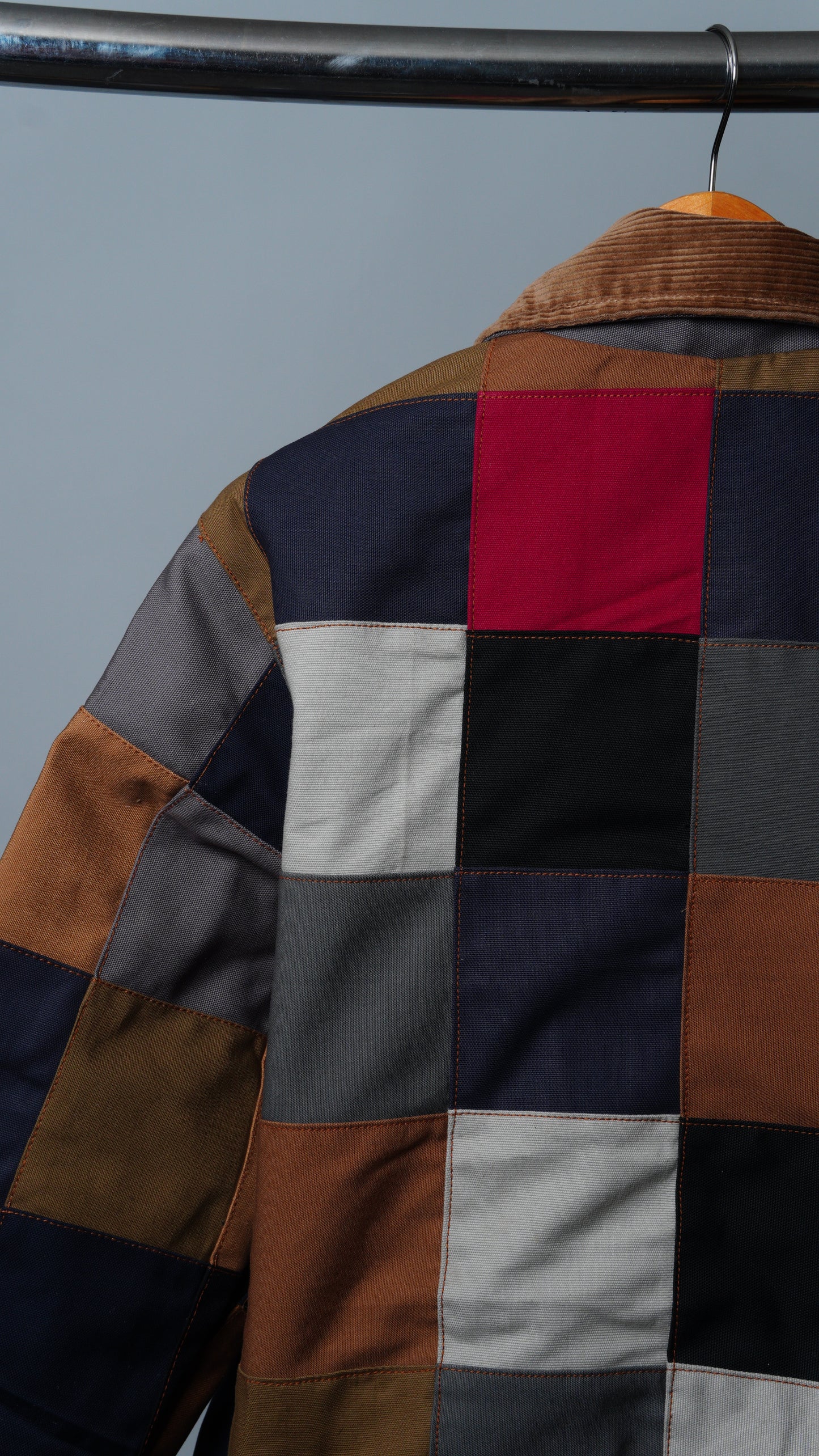 Checkered Patchwork Jacket Size M