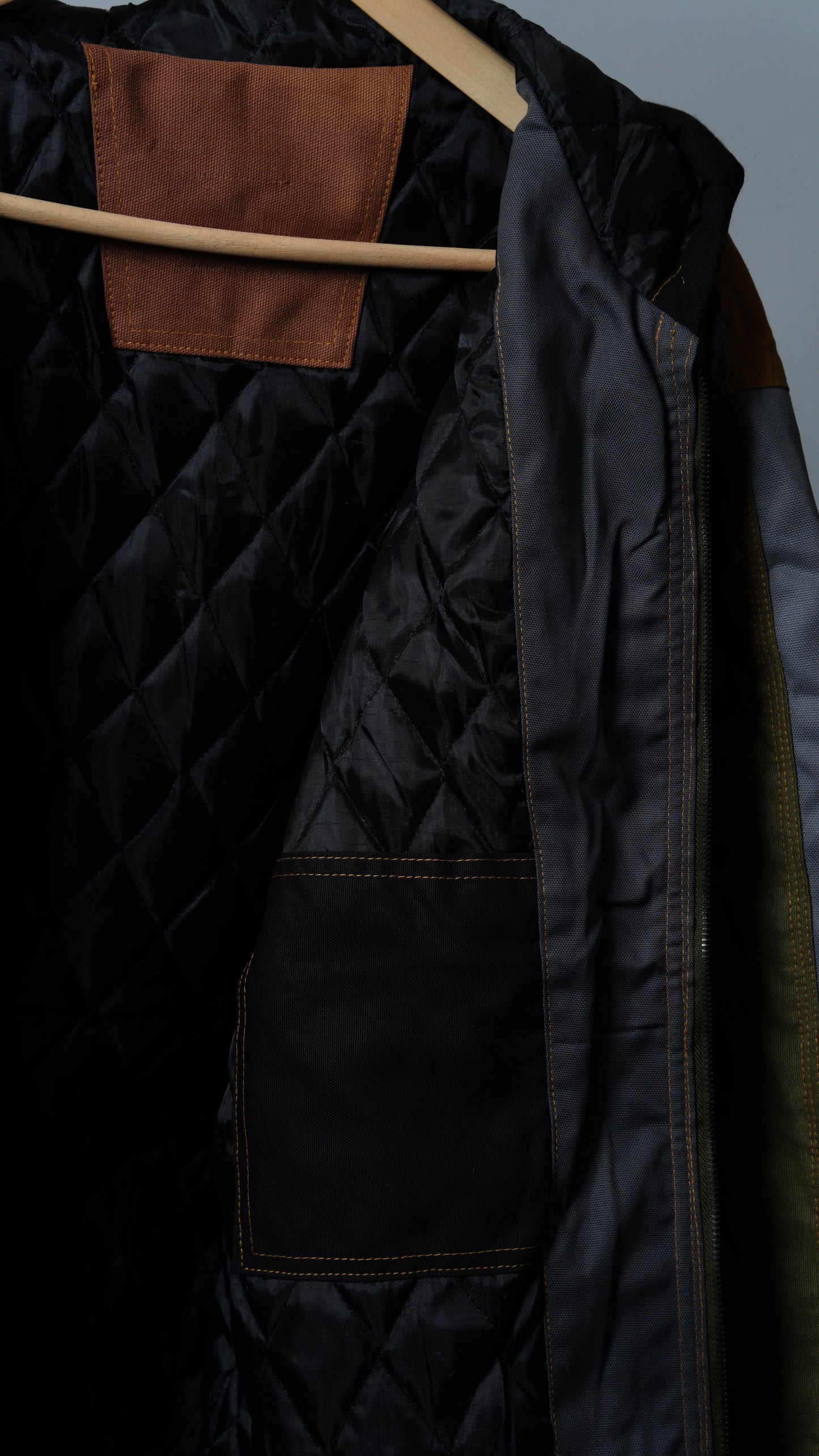 Workwear Colorblock Hooded Jacket Size M