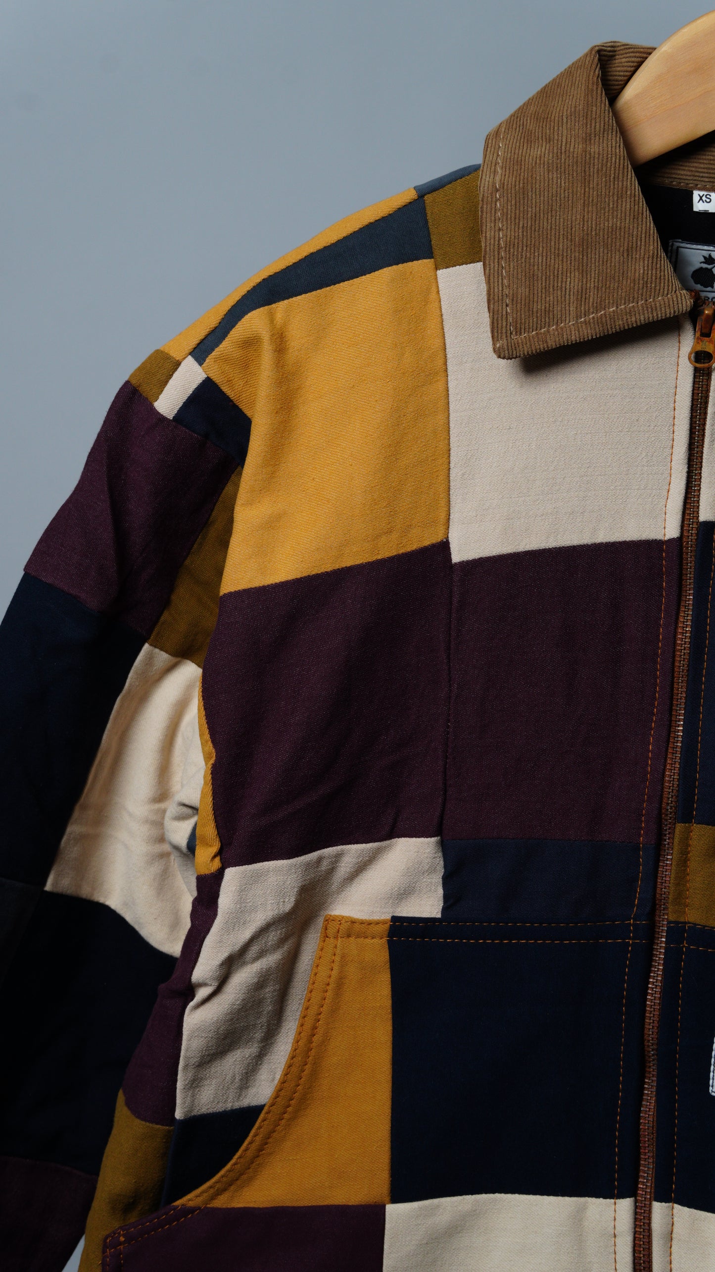 Upcycled Patchwork Jacket Size XS