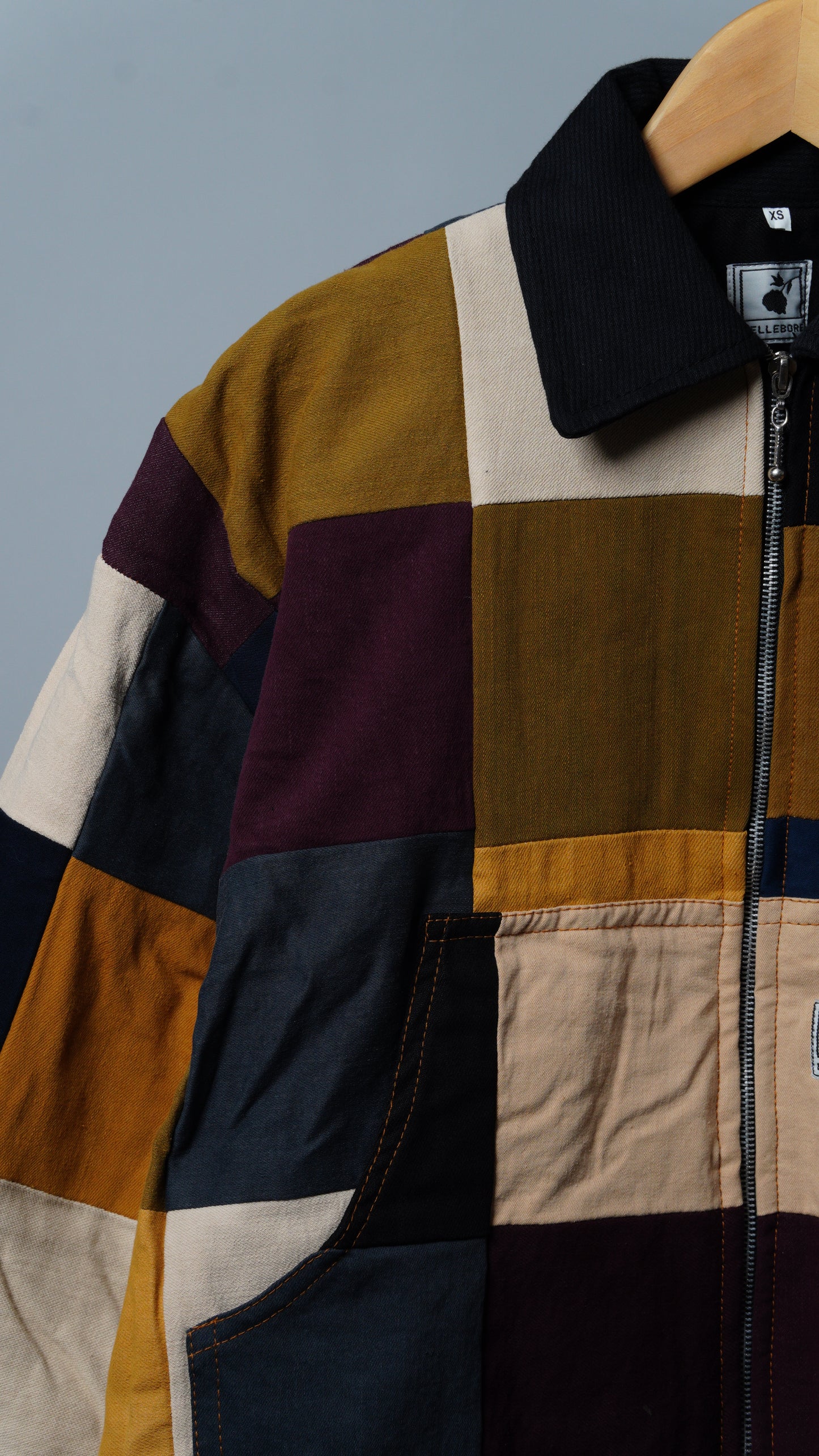 Upcycled Patchwork Jacket Size XS