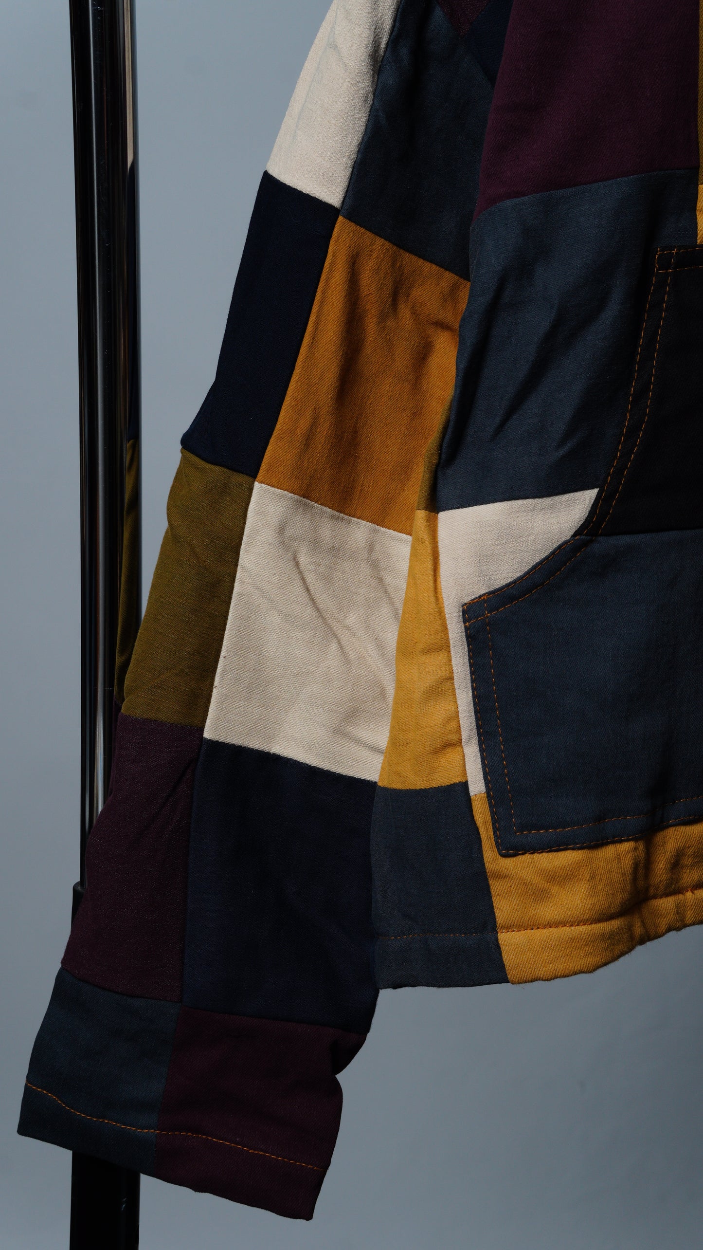 Upcycled Patchwork Jacket Size XS