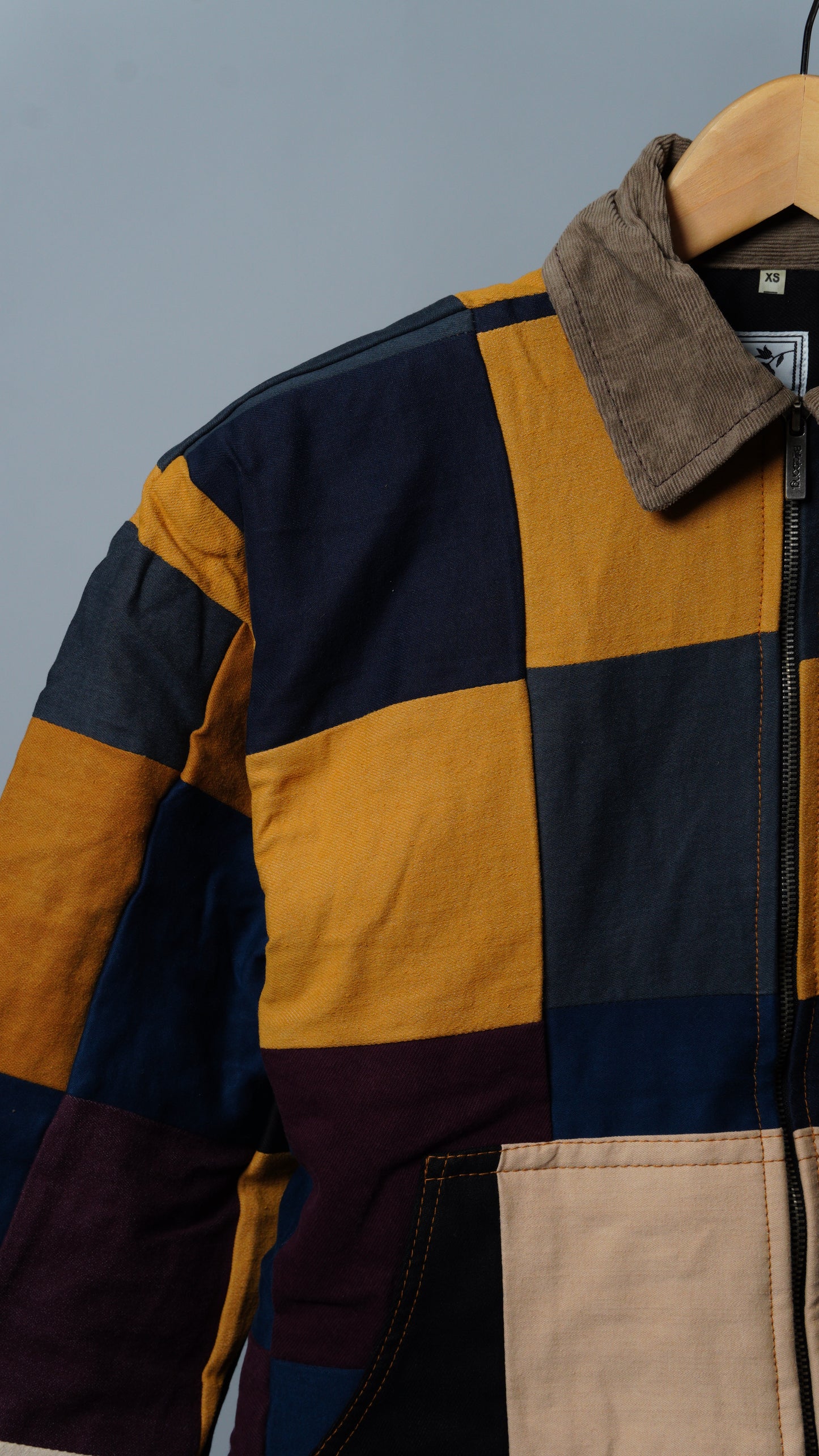 Upcycled Patchwork Jacket Size XS