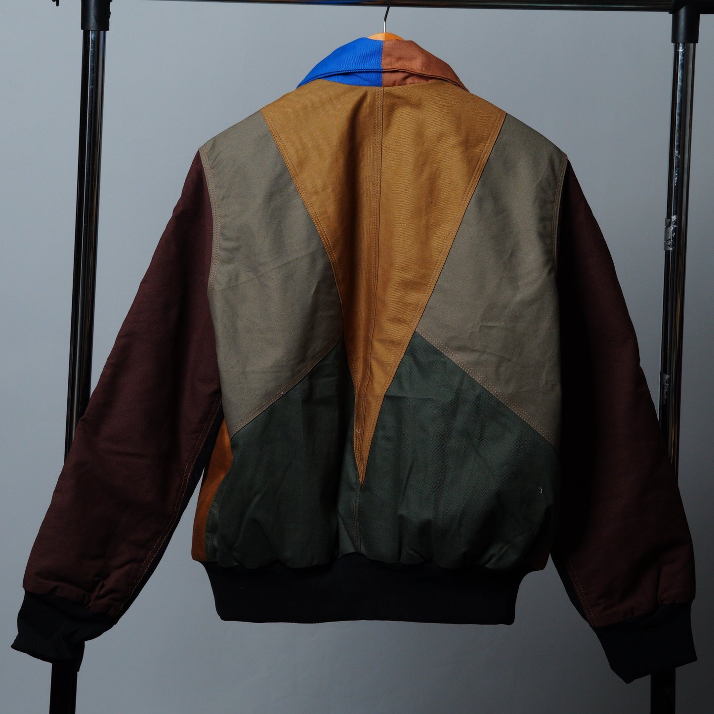 Workwear Colorblock Geometric Jacket Size M
