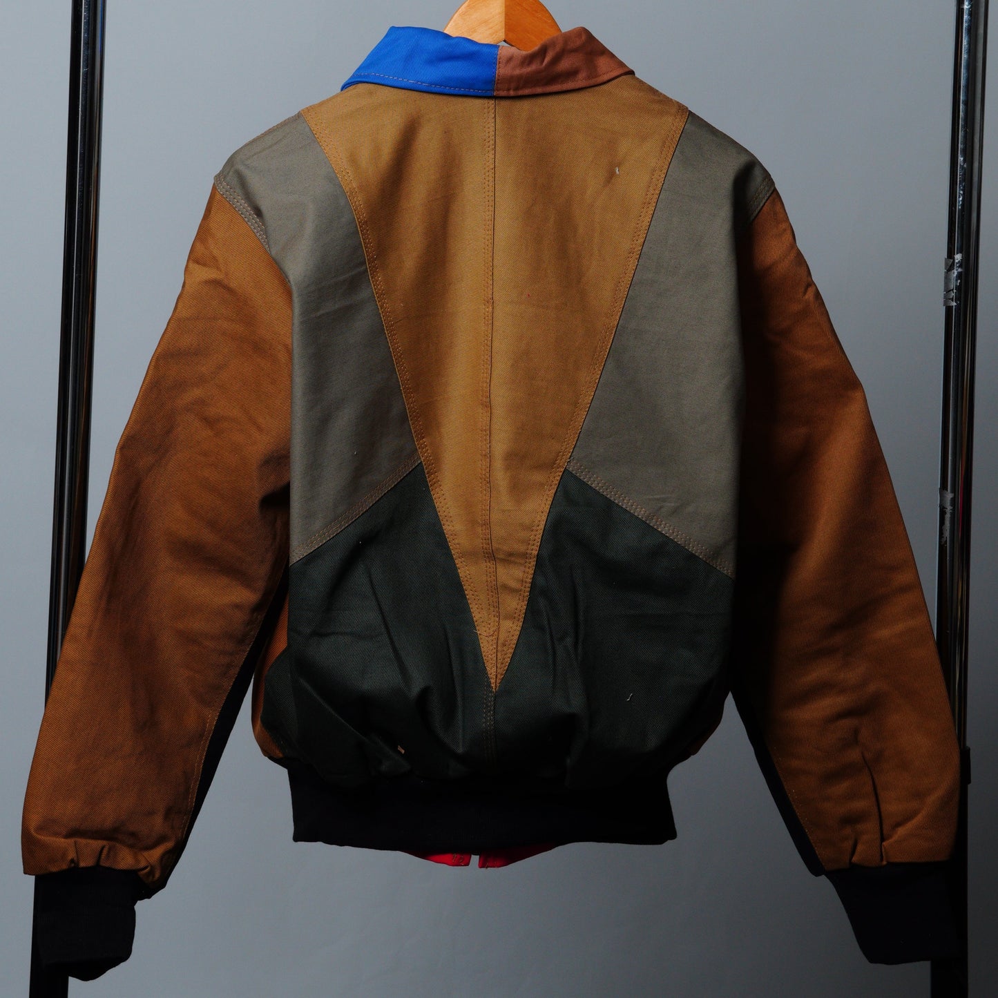 Workwear Colorblock Geometric Jacket Size M