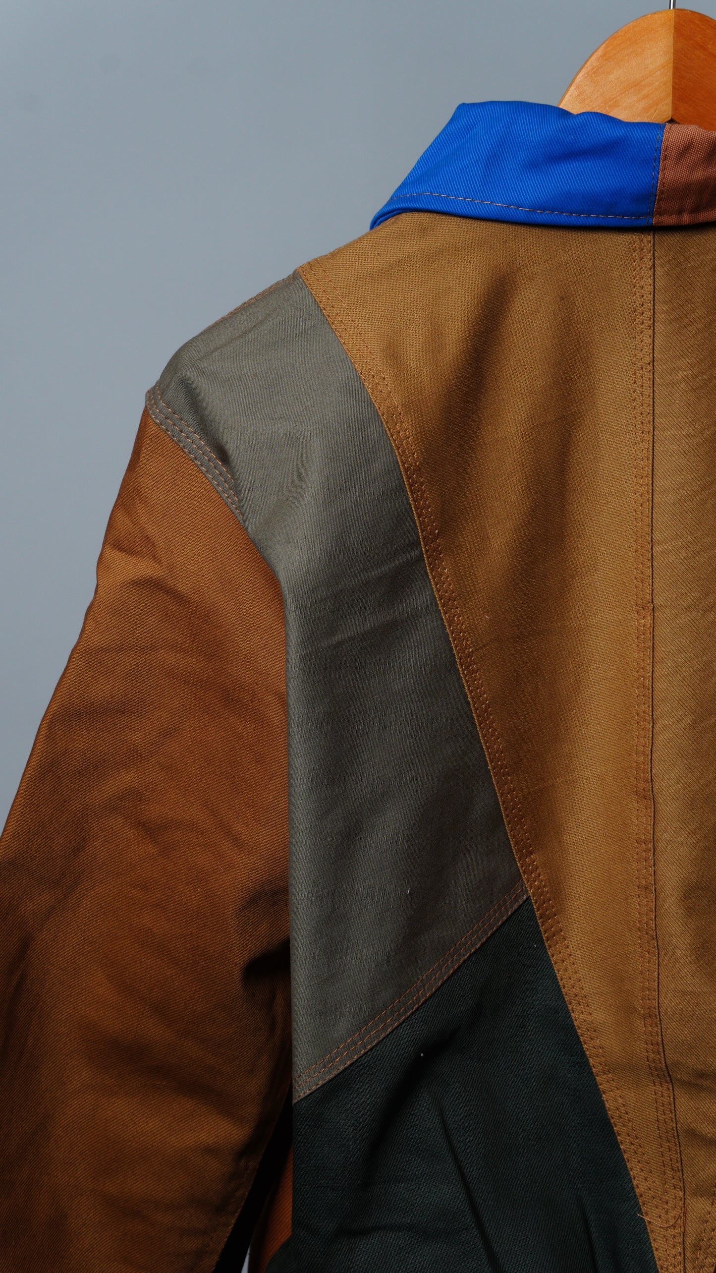 Workwear Colorblock Geometric Jacket Size M