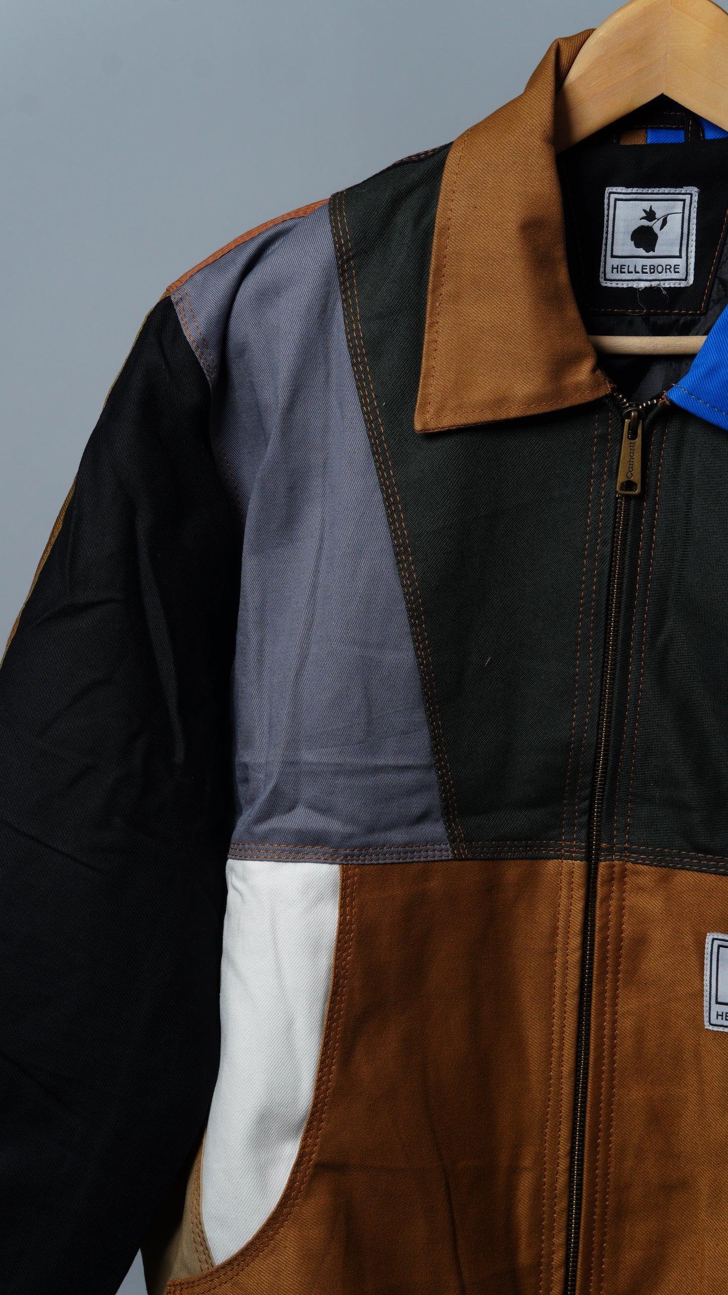 Workwear Colorblock Geometric Jacket Size L
