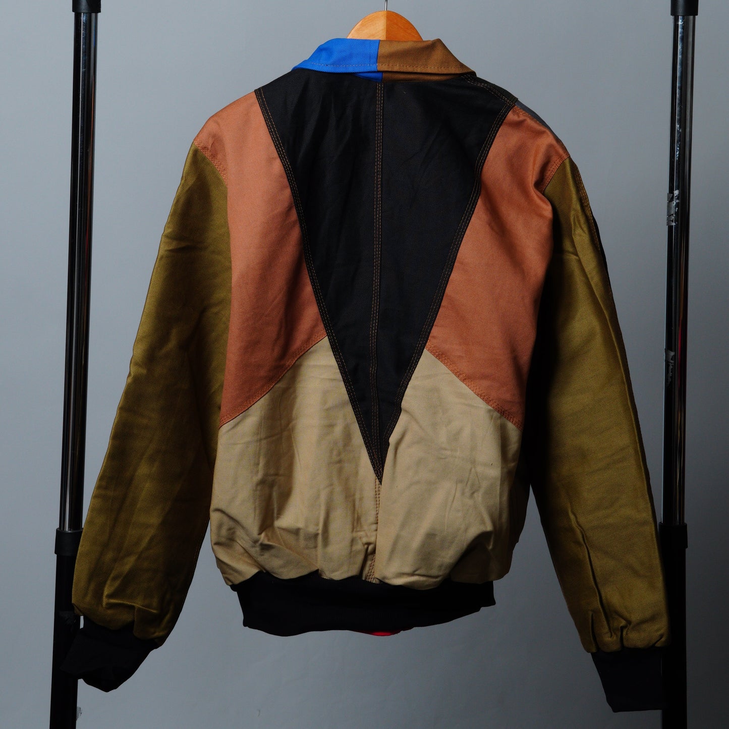 Workwear Colorblock Geometric Jacket Size L