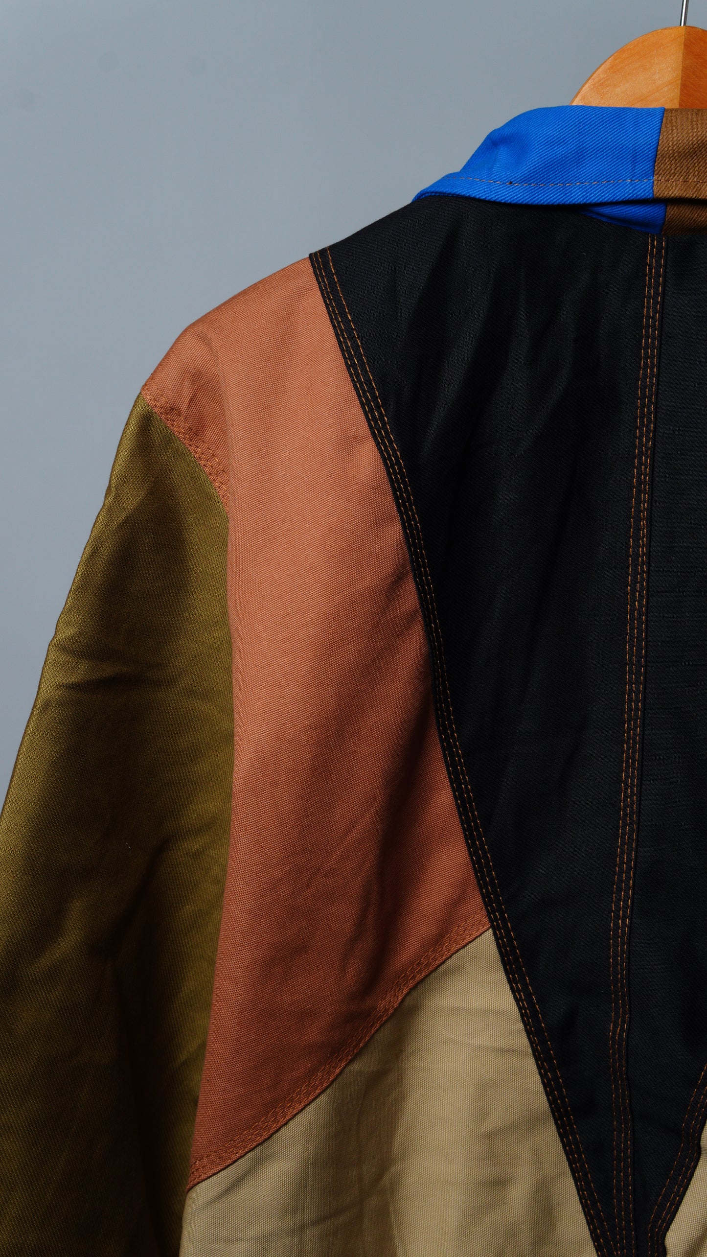 Workwear Colorblock Geometric Jacket Size L
