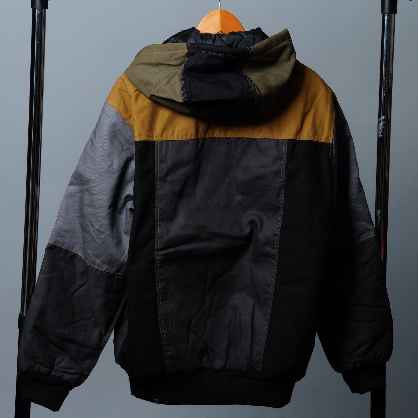 Workwear Colorblock Hooded Jacket Size M