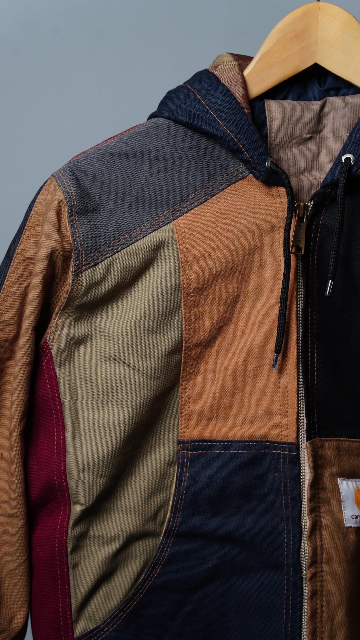 Workwear Colorblock Hooded Jacket Size XXS