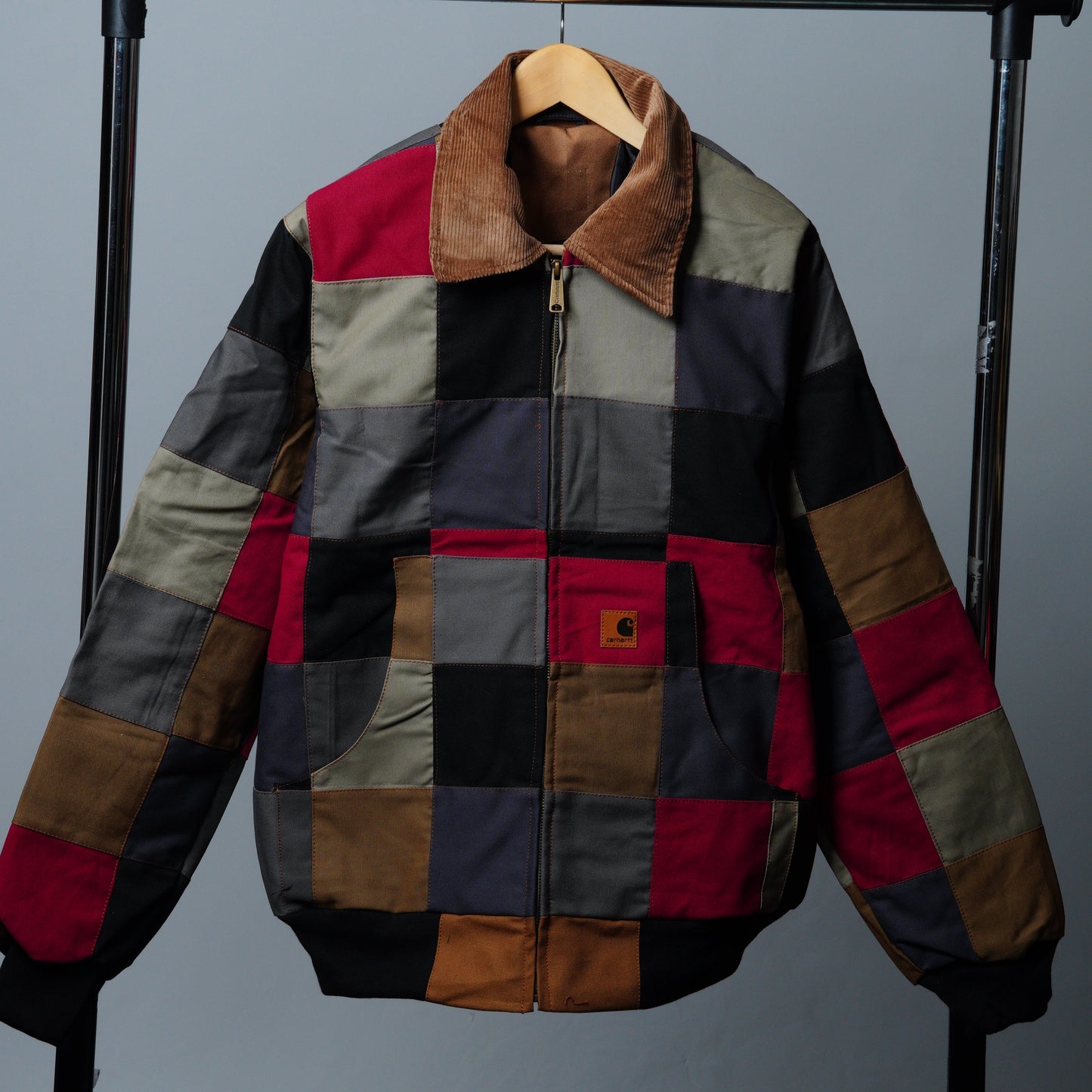 Checkered Patchwork Jacket Size M